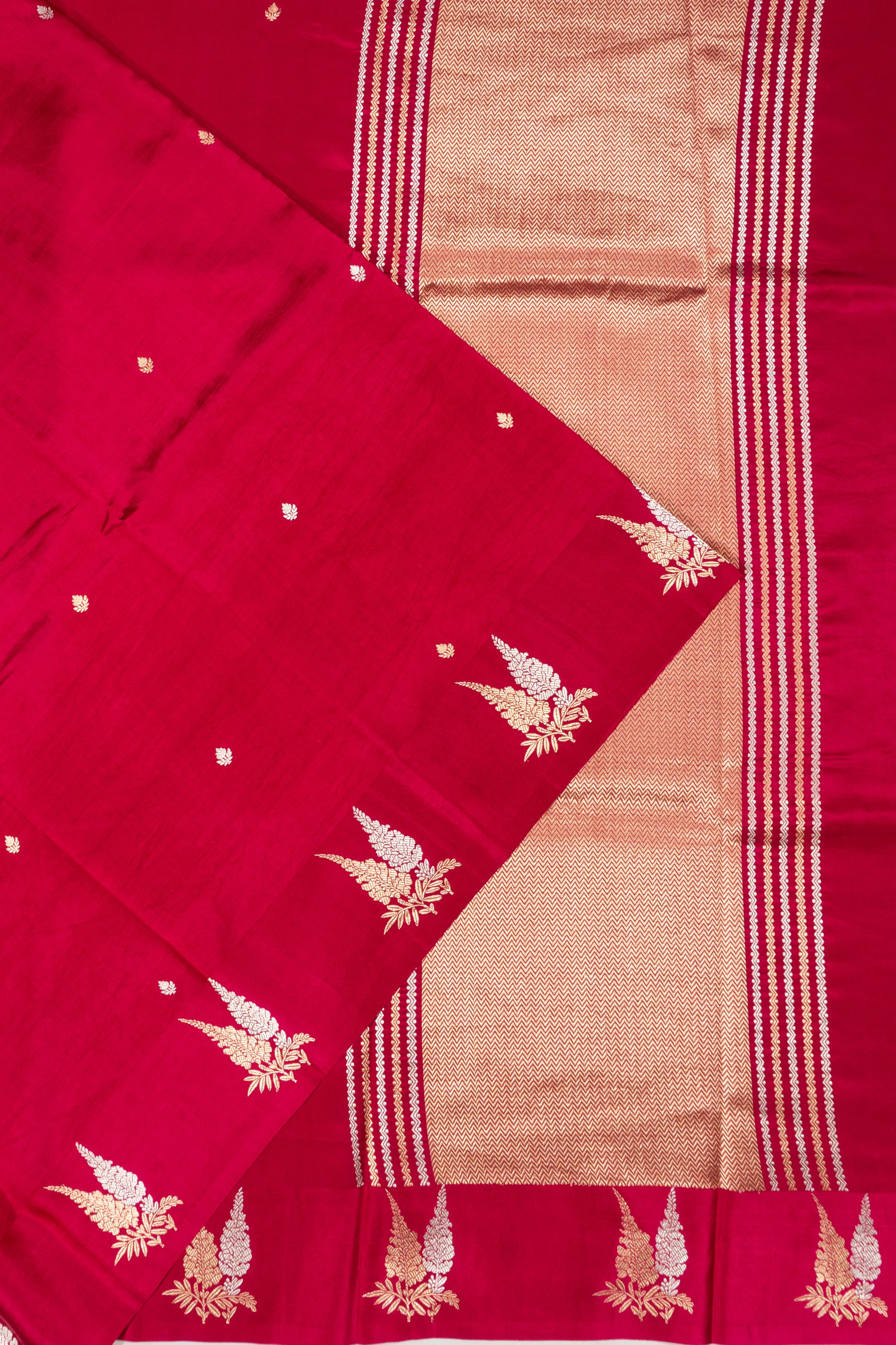 Banarasi Katan Silk Butta Pink Saree