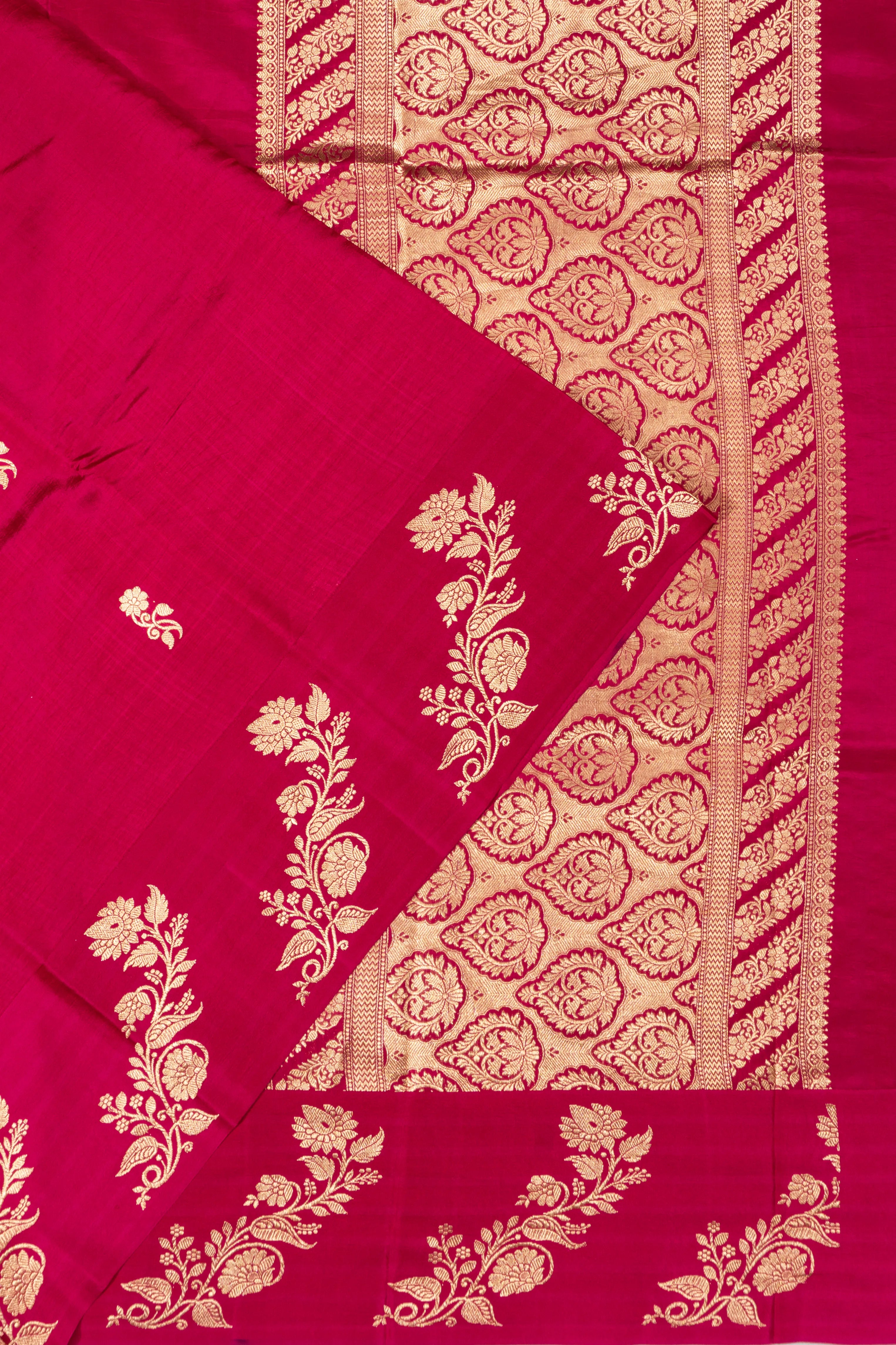 Banarasi Katan Silk Butta Pink Saree