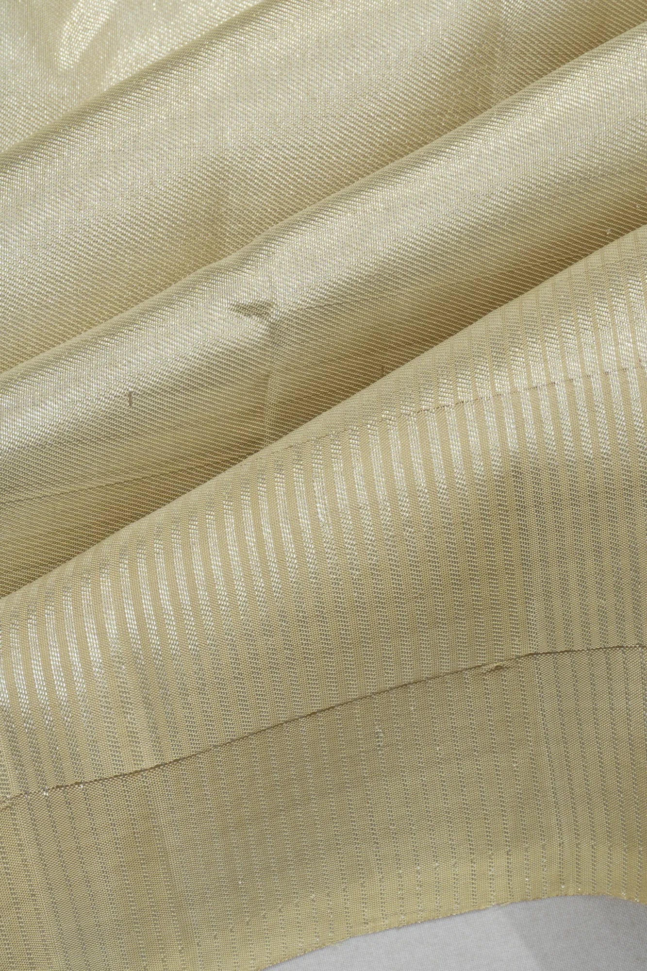 Kanchipuram Silk Tissue Lines Silver Saree