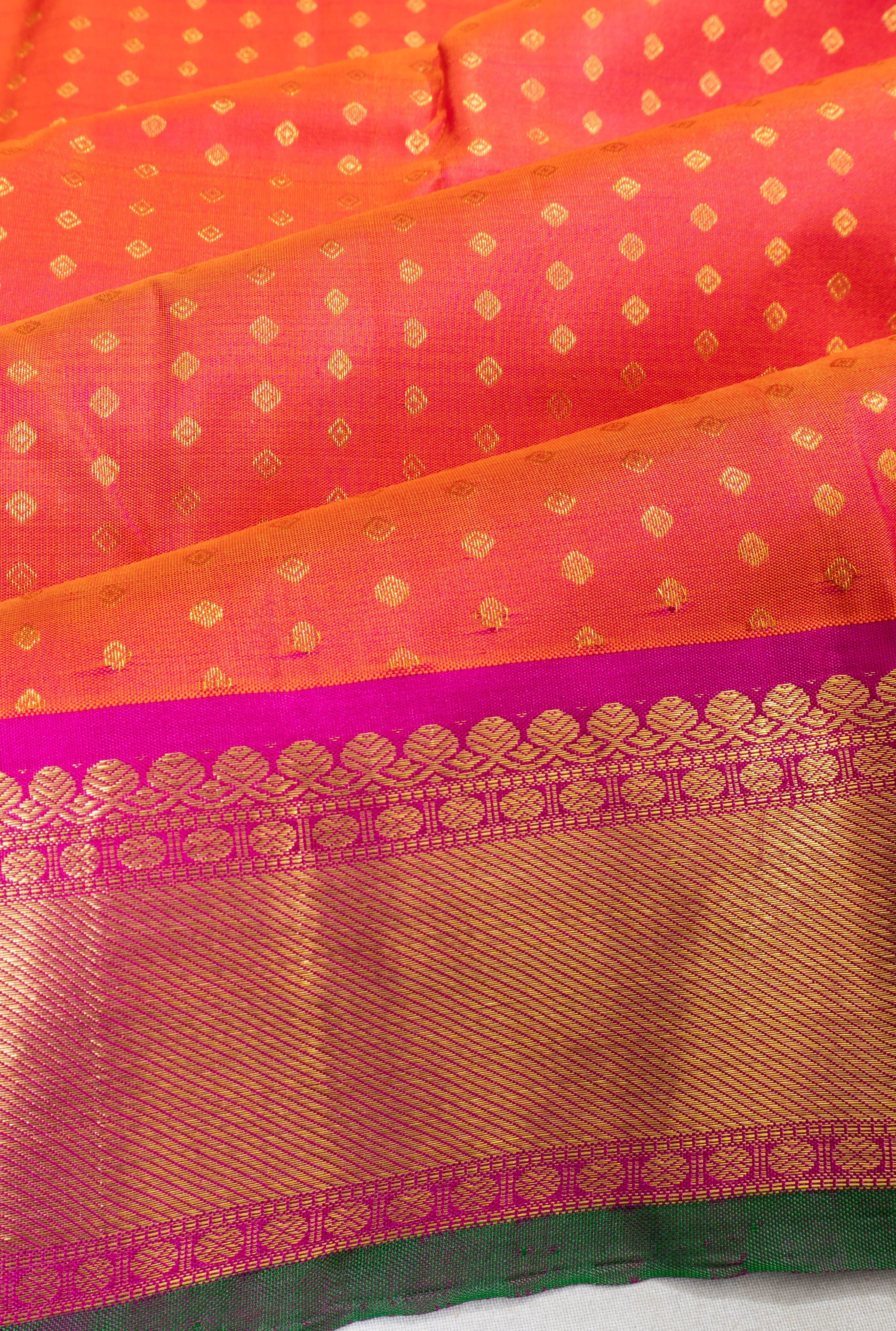 Kanchipuram Silk Brocade Red Saree