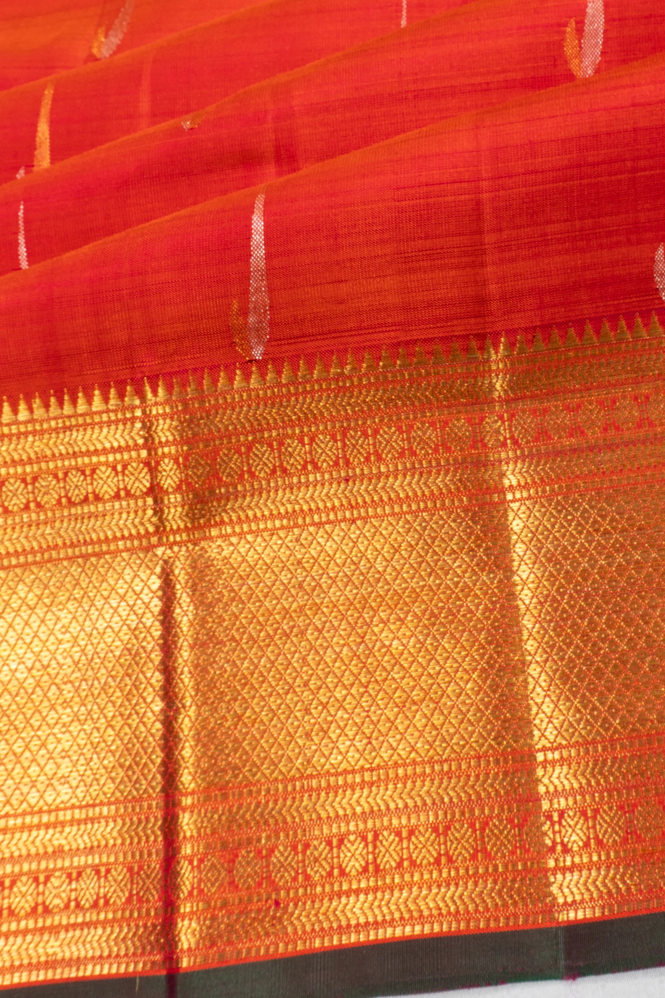Kanchipuram Silk Butta Red Saree