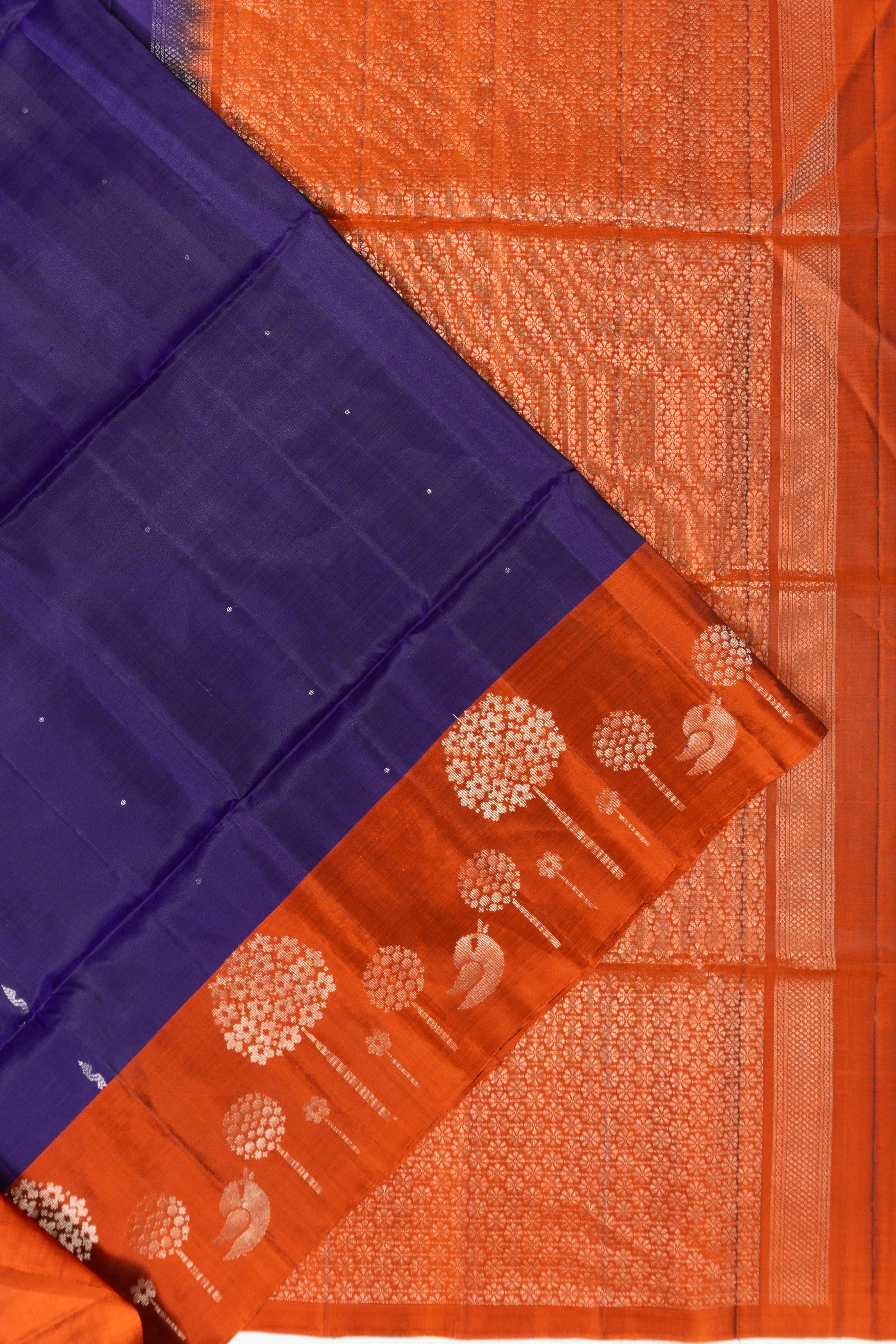 Coimbatore Soft Silk Butta Violet Saree