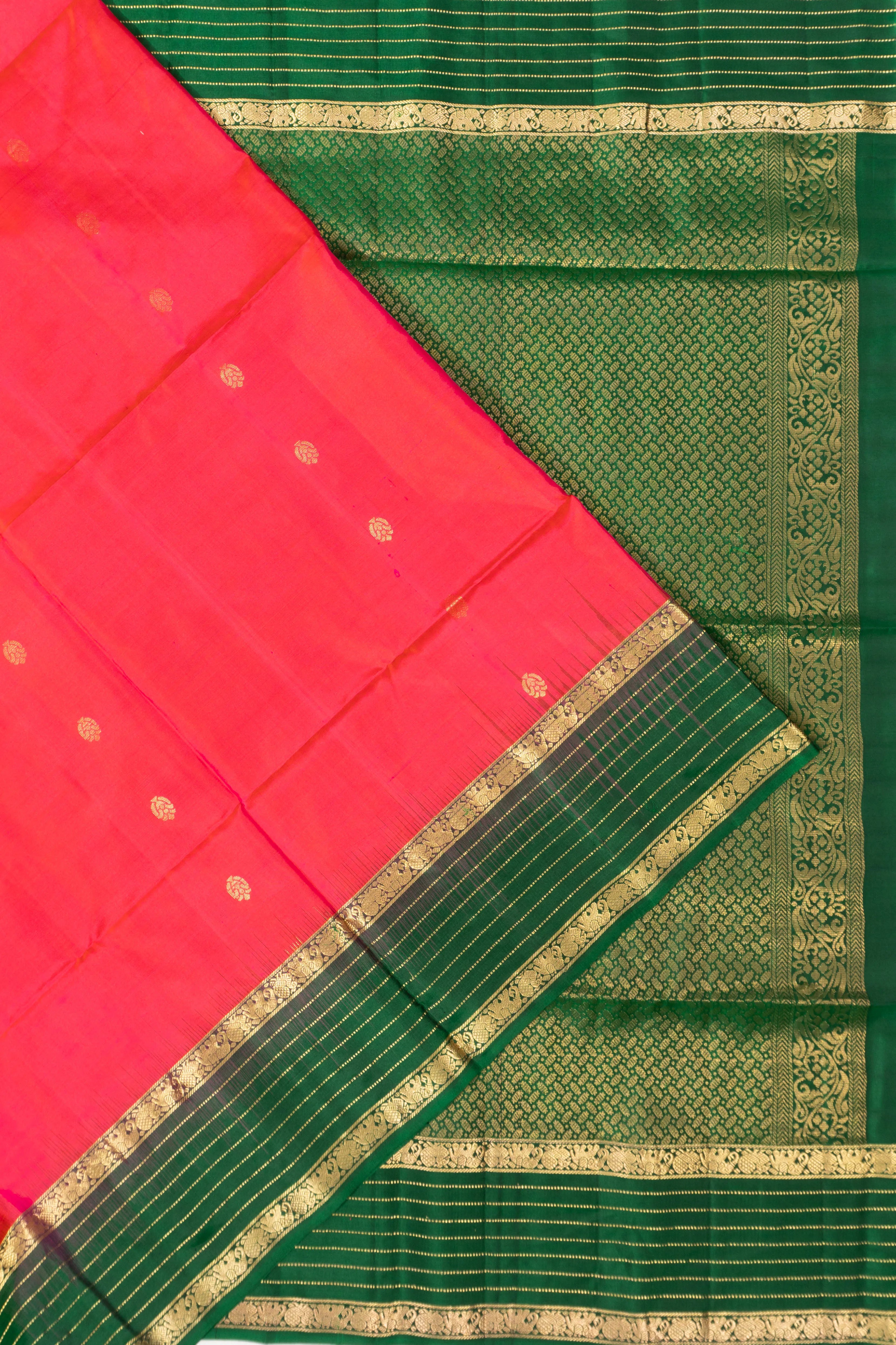 Coimbatore Soft Silk Butta Red Saree
