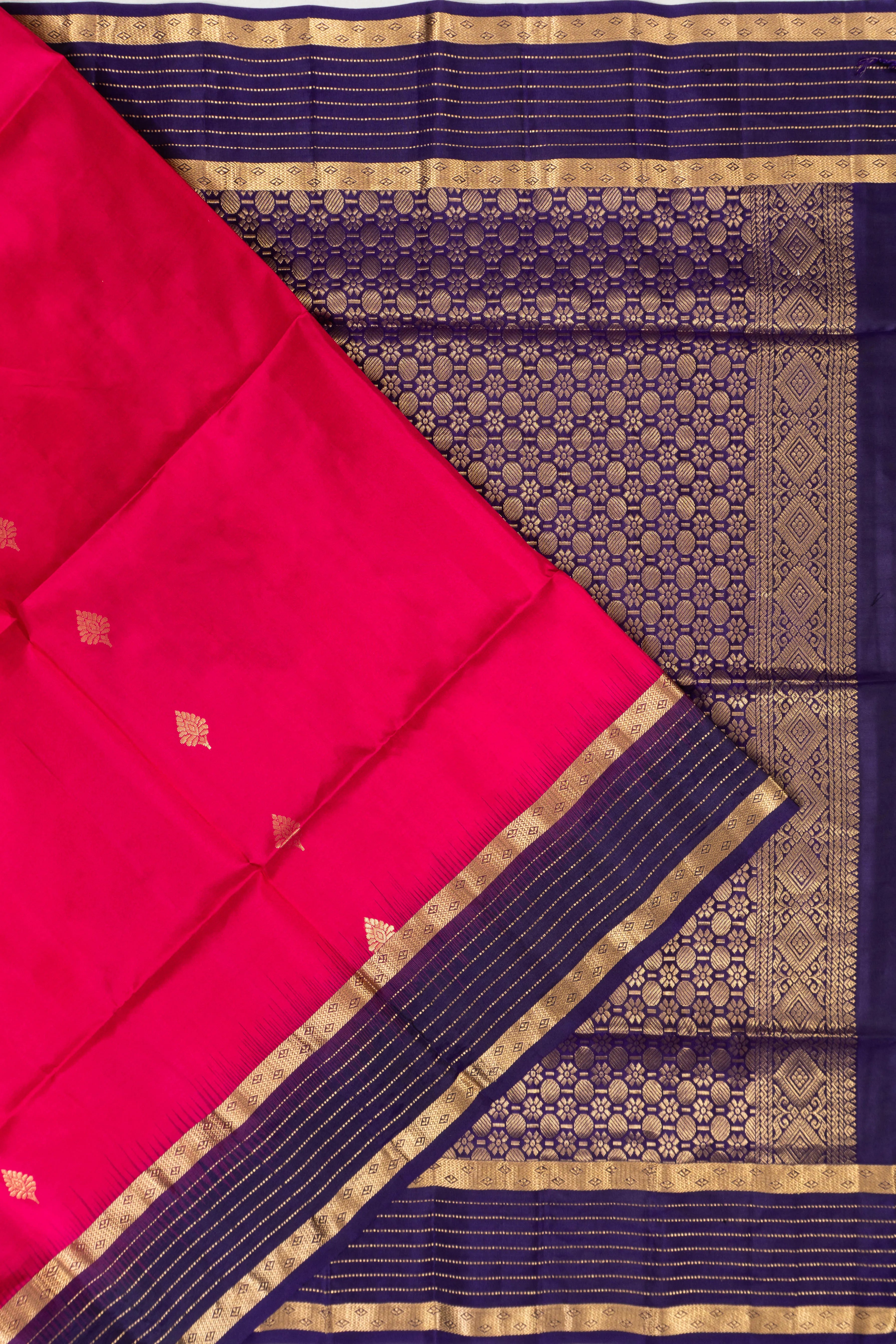 Coimbatore Soft Silk Butta Red Saree