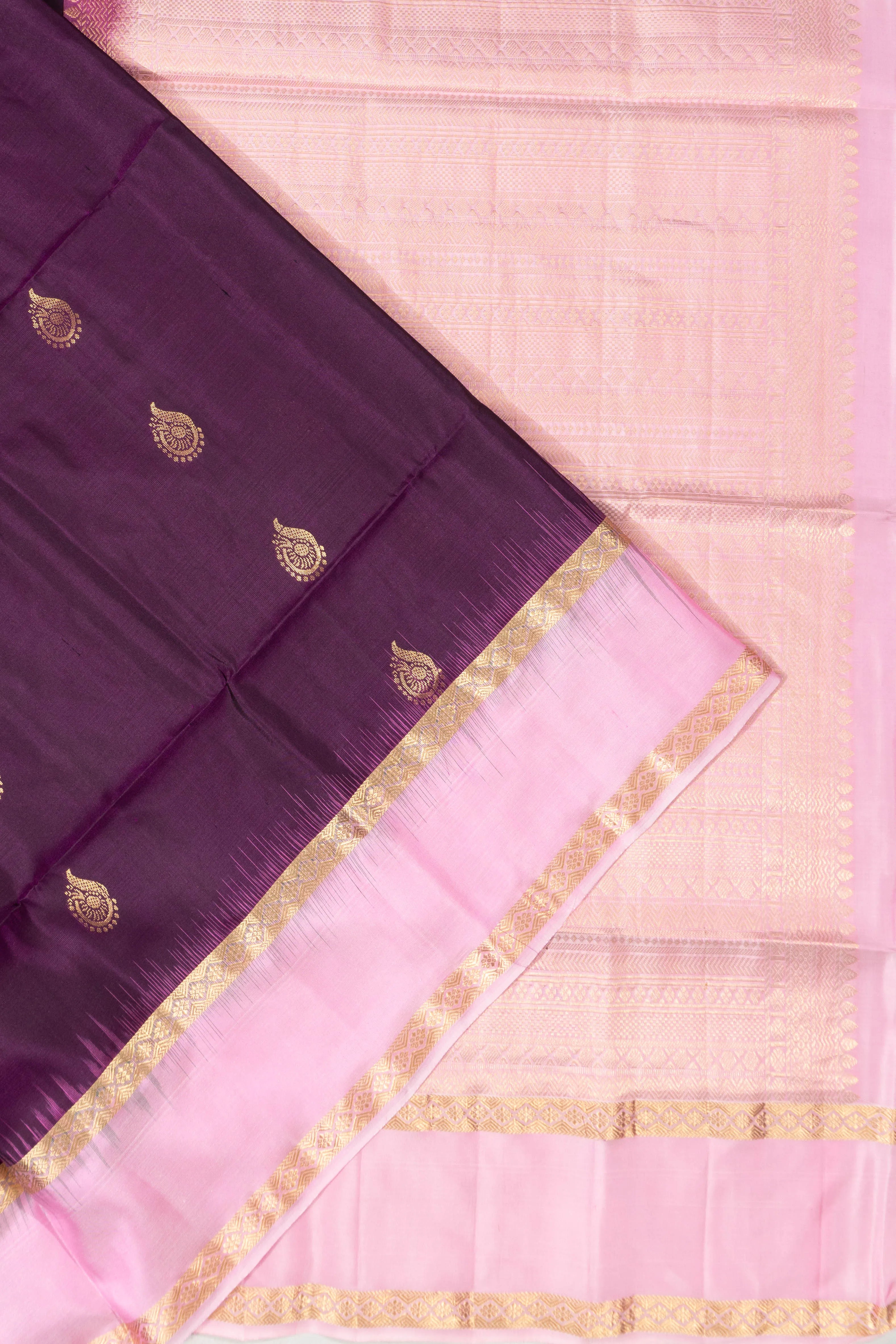 Coimbatore Soft Silk Butta Purple Saree