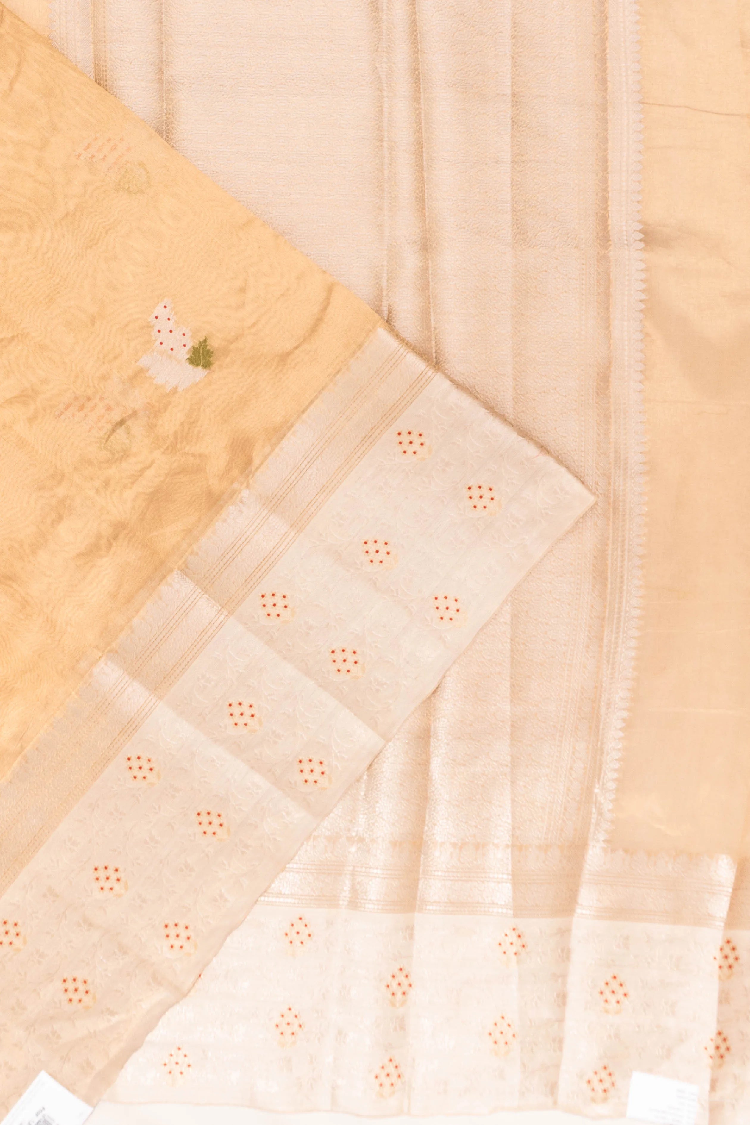 Organza Tissue Butta Gold Saree