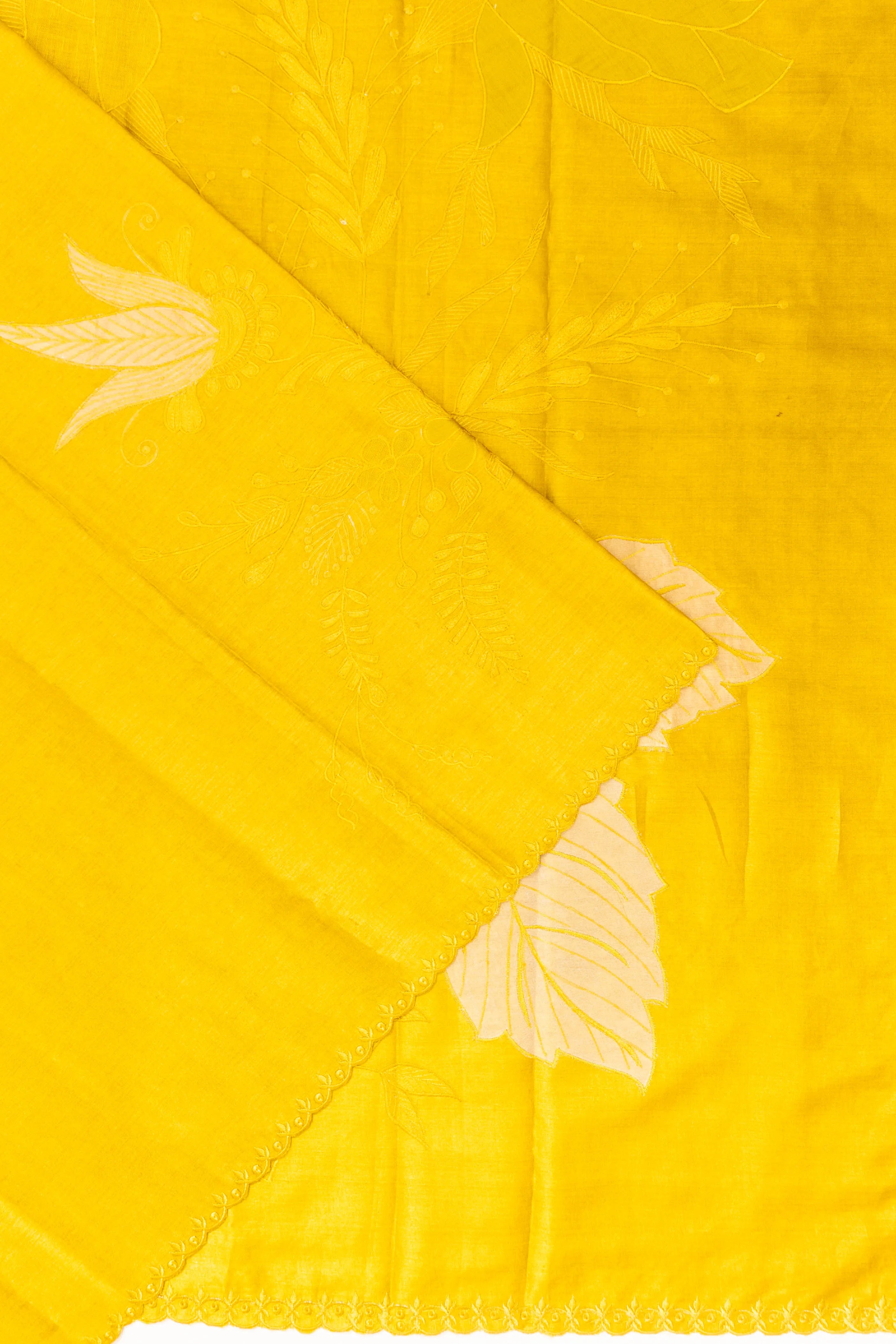 Tussar Embroidery Mehendi Green Saree