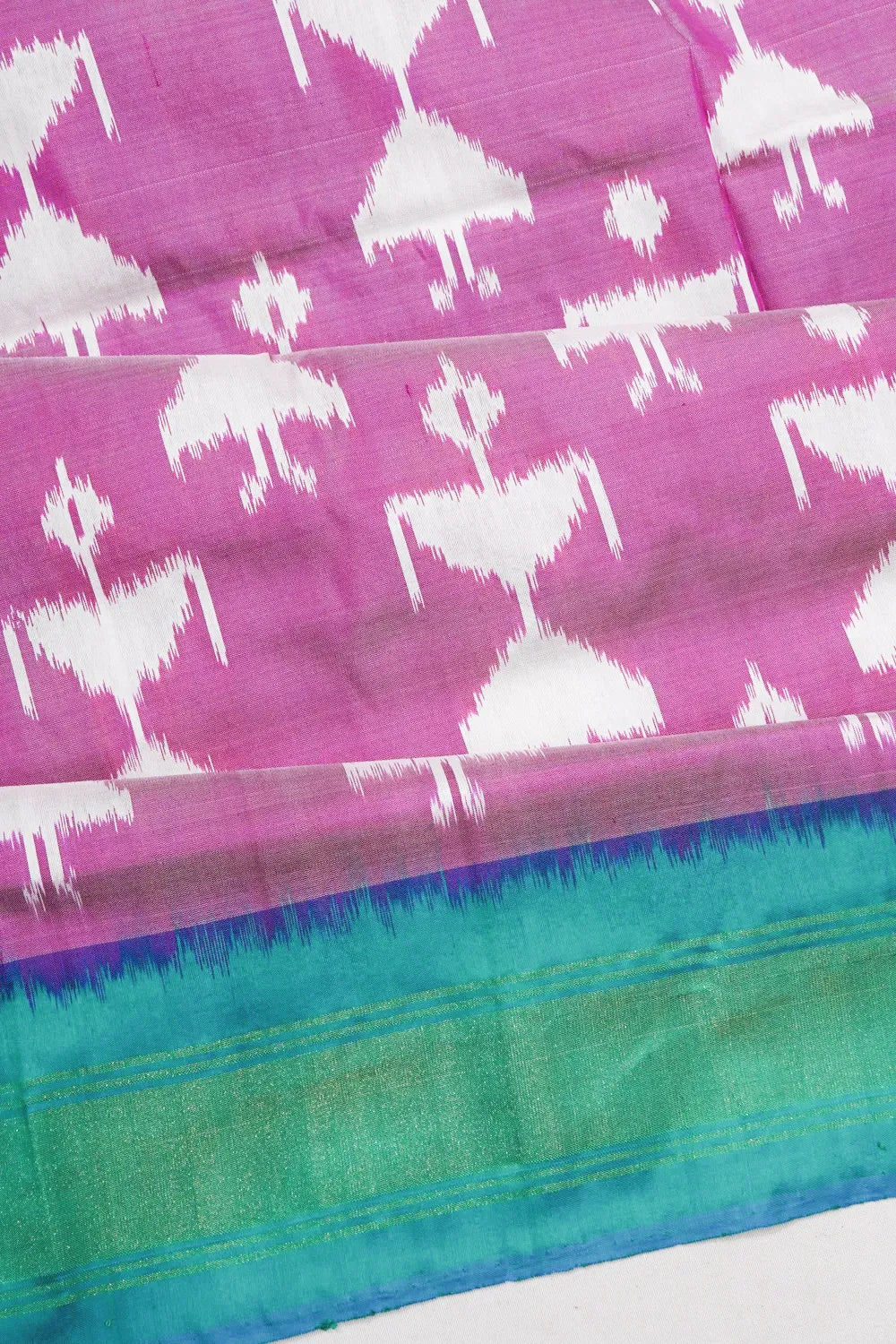 Pochampally Silk Ikat Violet Saree