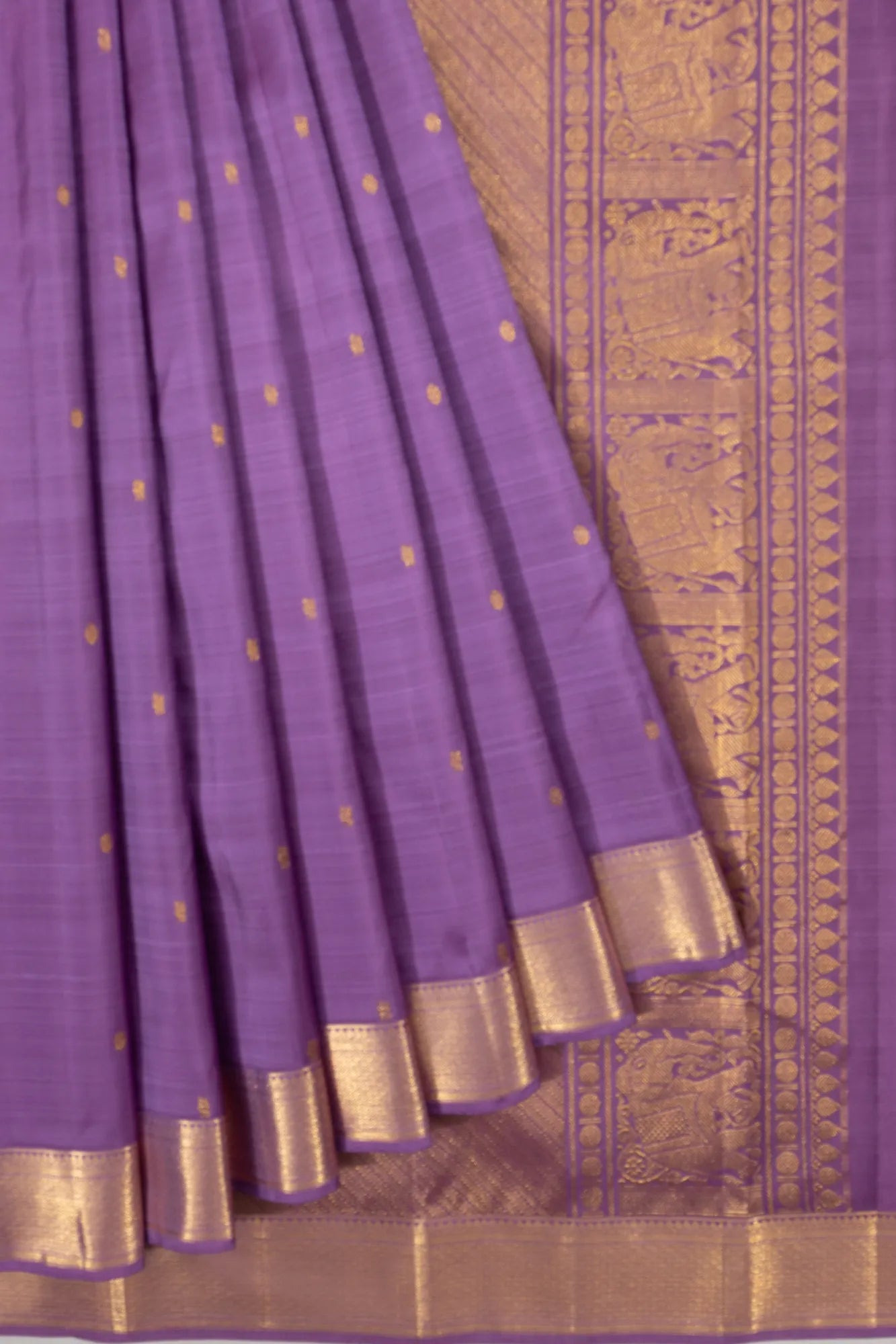 Taranga Kanchi Silk Butta Lavender Saree