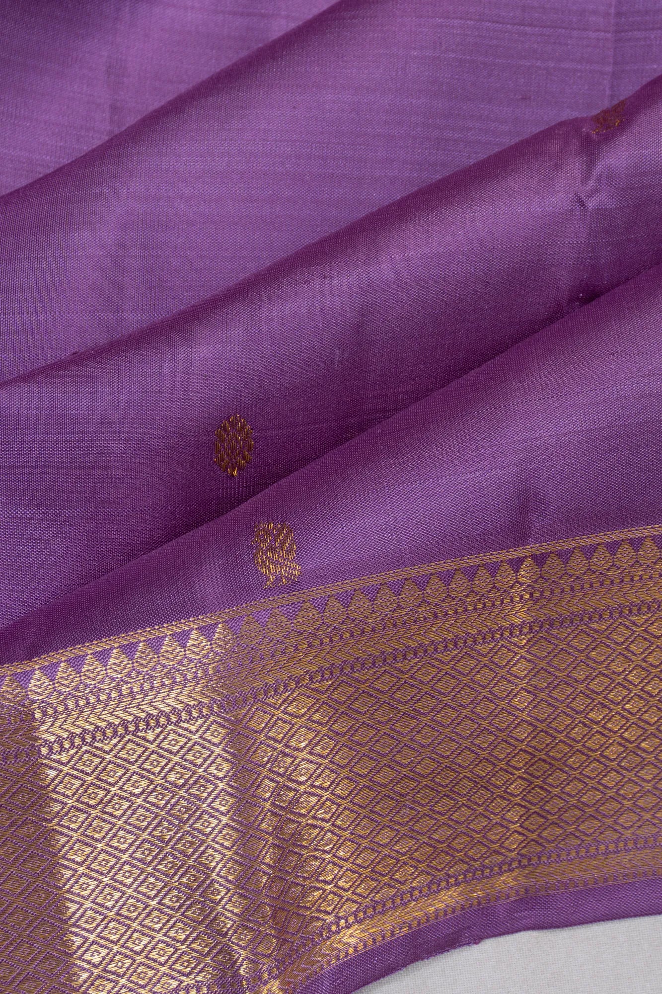 Taranga Kanchi Silk Butta Lavender Saree