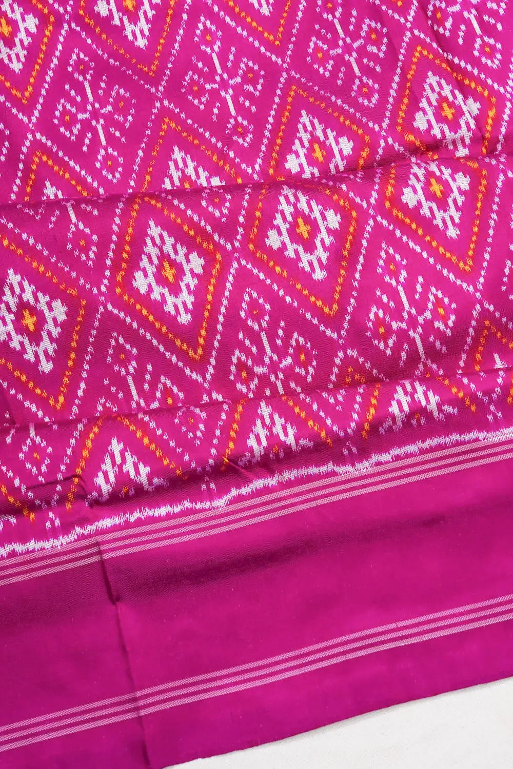 Pochampally Silk Ikat Pink Saree