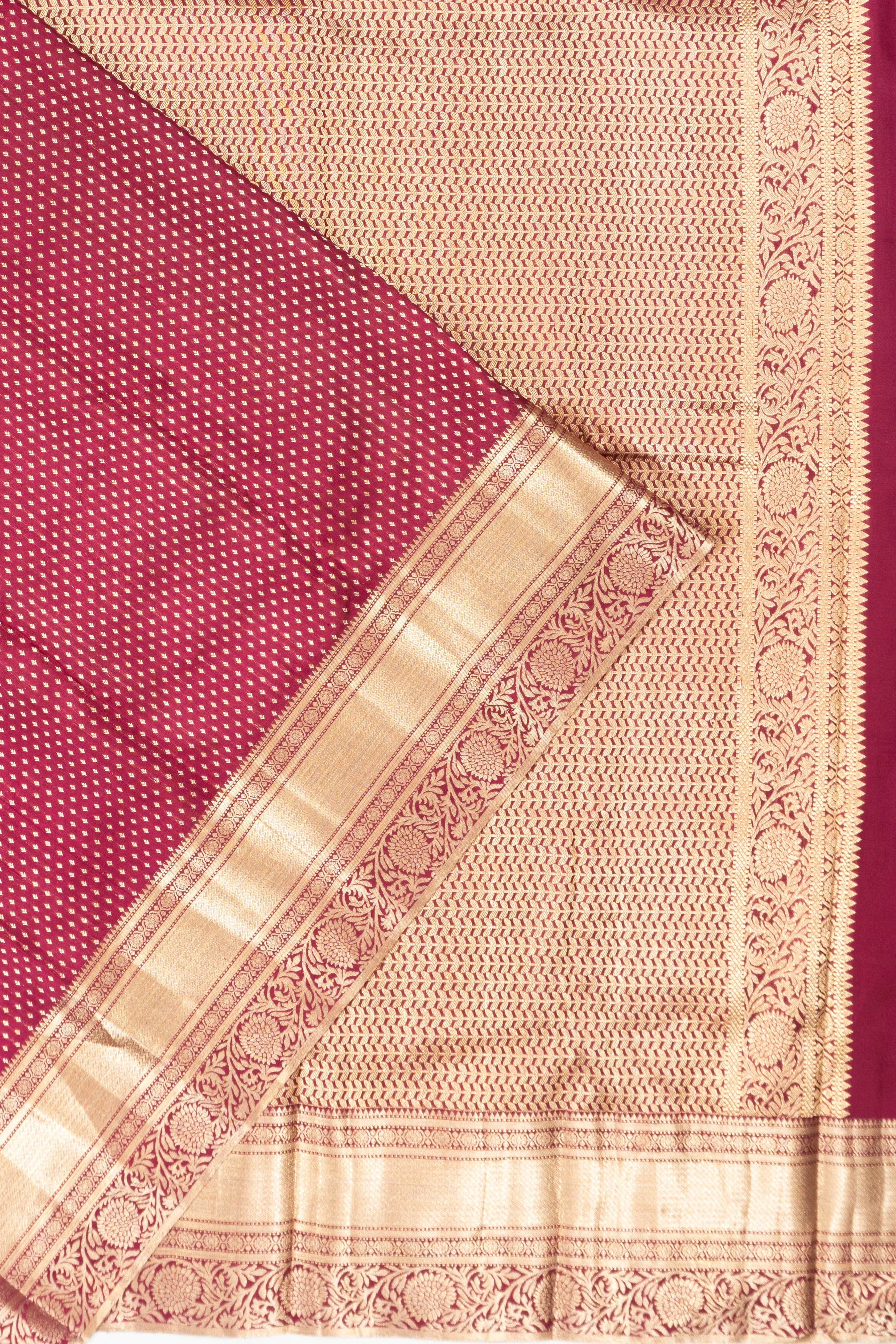 Coimbatore Soft Silk Brocade Maroon Saree