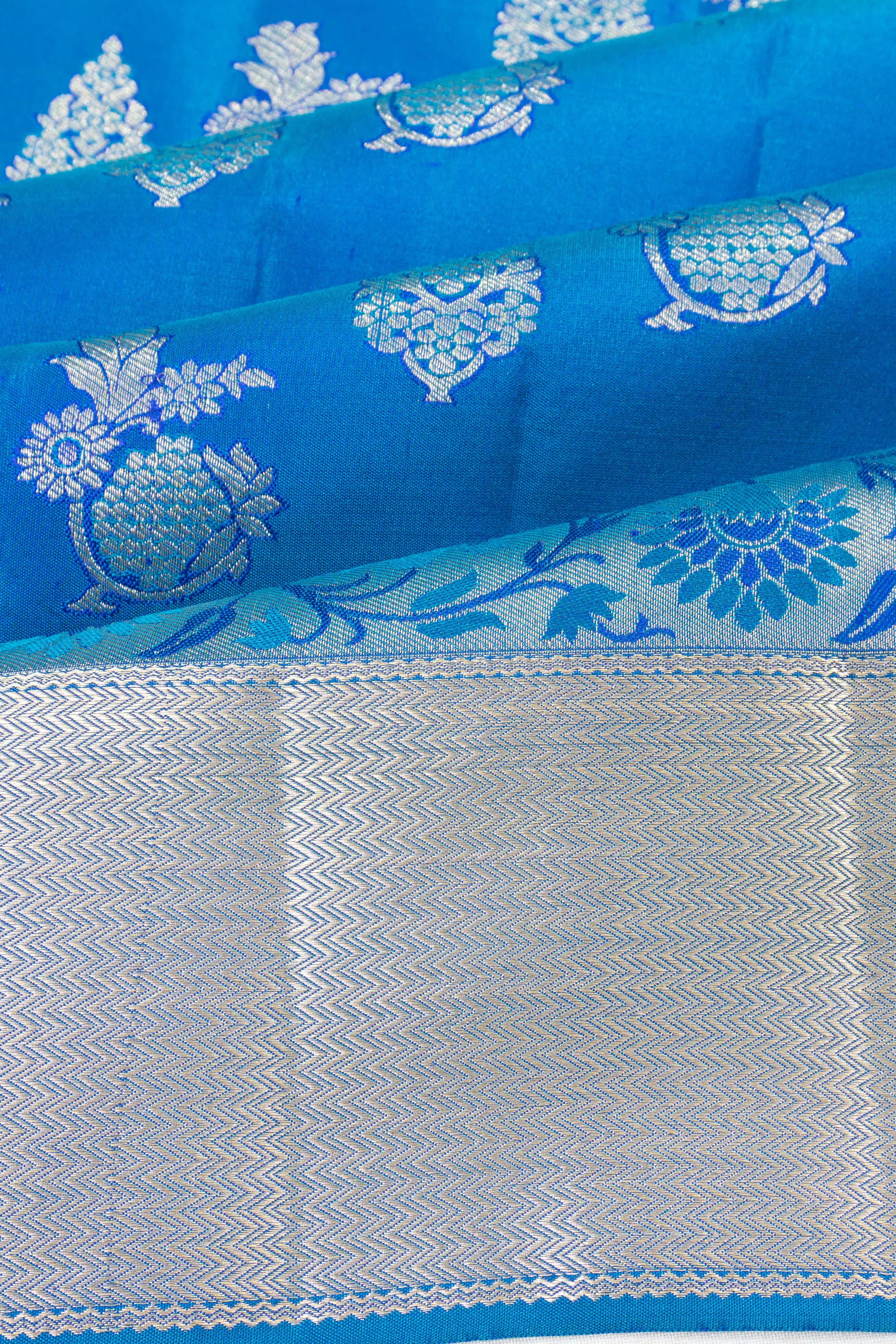 Coimbatore Soft Silk Brocade Royal Blue Saree