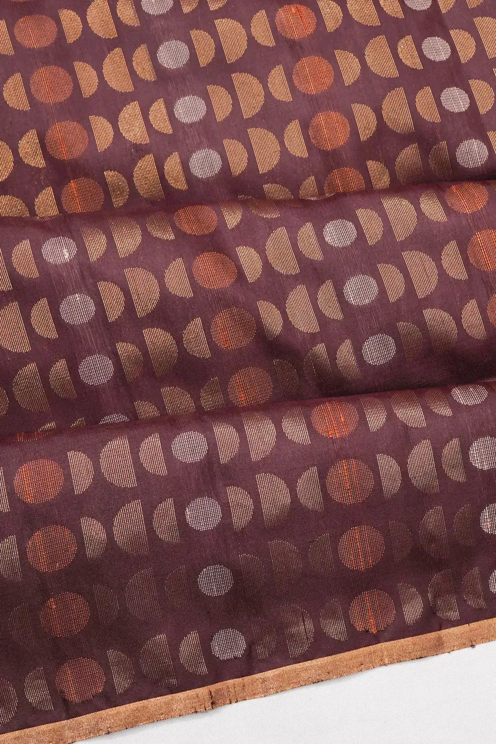 Coimbatore Soft Silk Brocade Brown Saree