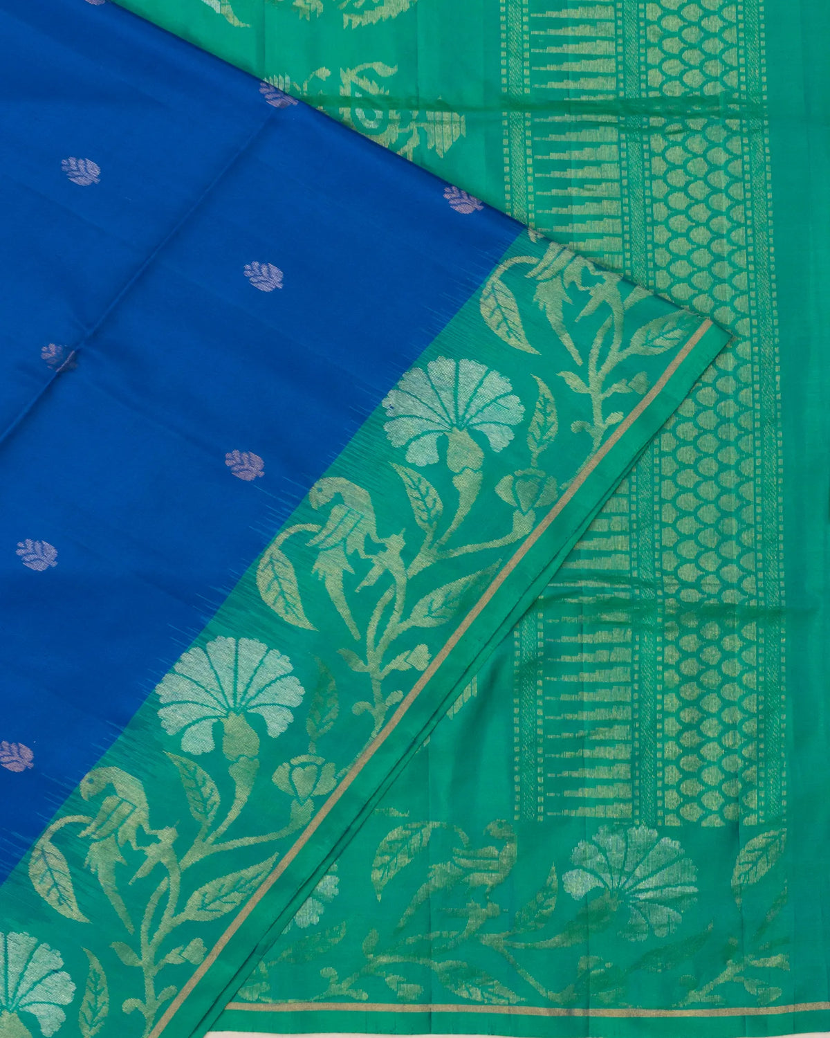 Coimbatore Soft Silk Butta Royal Blue Saree