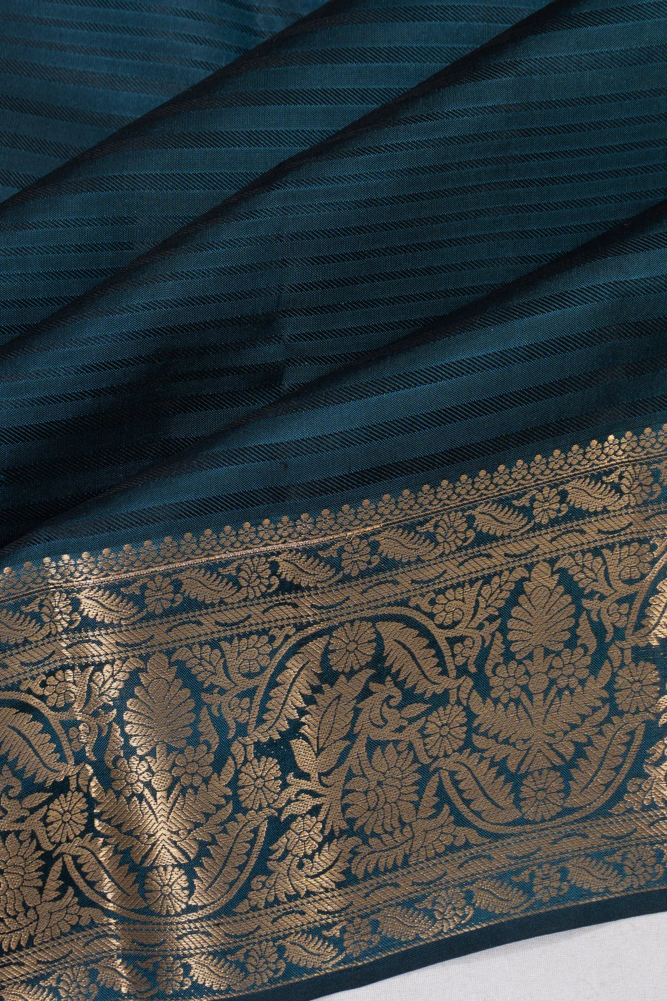 Coimbatore Soft Silk Butta Teal Blue Saree