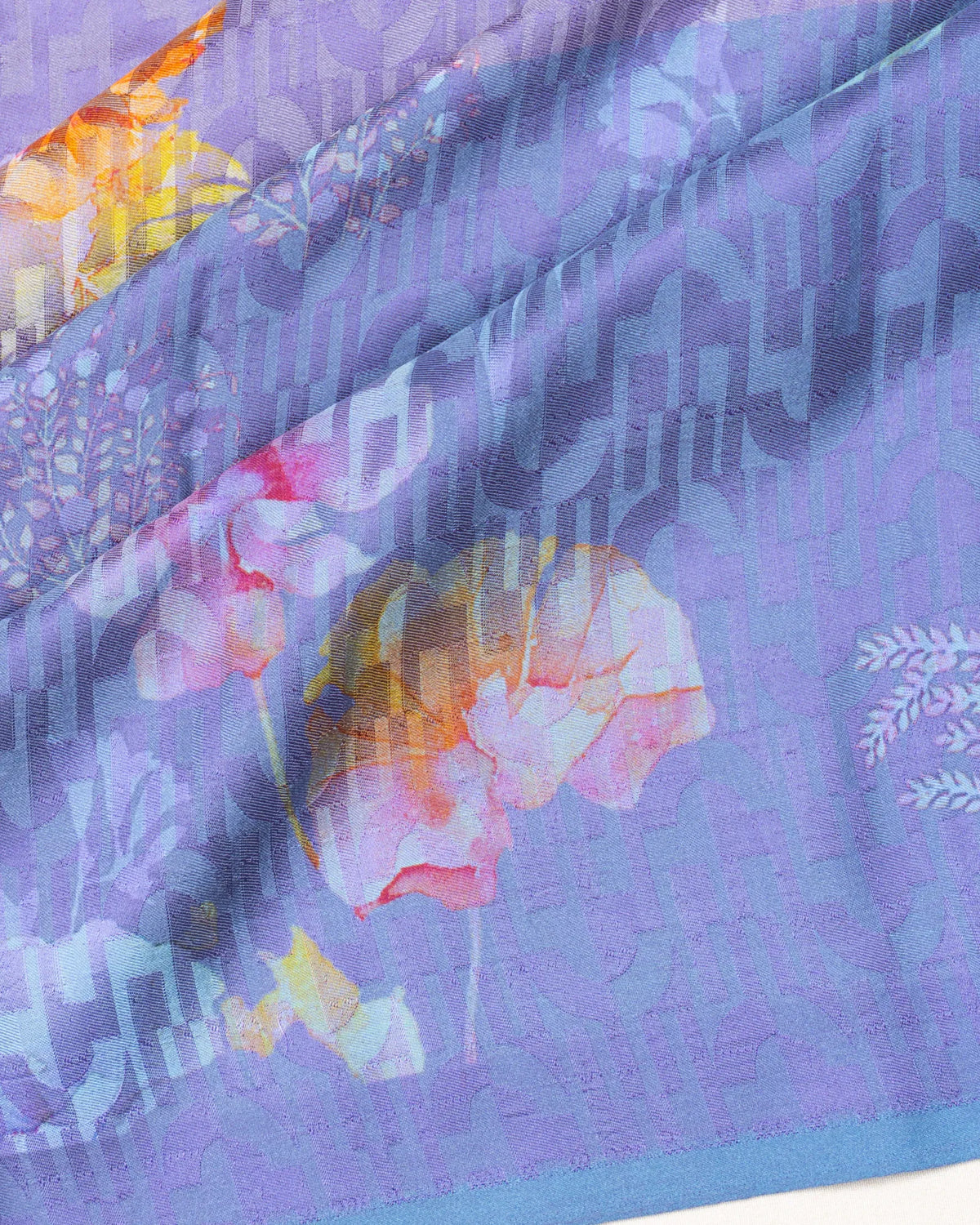 Coimbatore Soft Silk Printed Lavender Saree