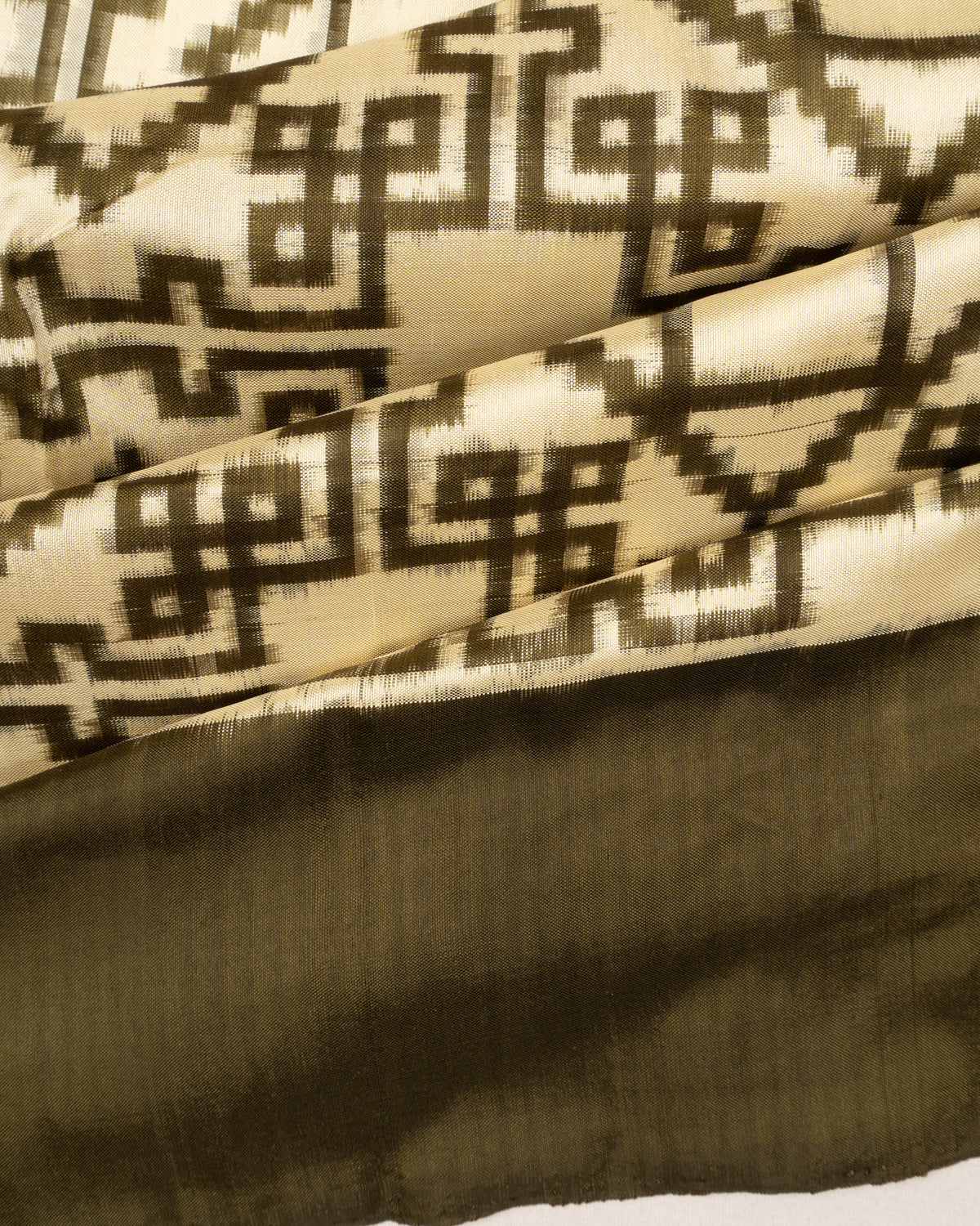 Pochampally Silk Ikat White Saree