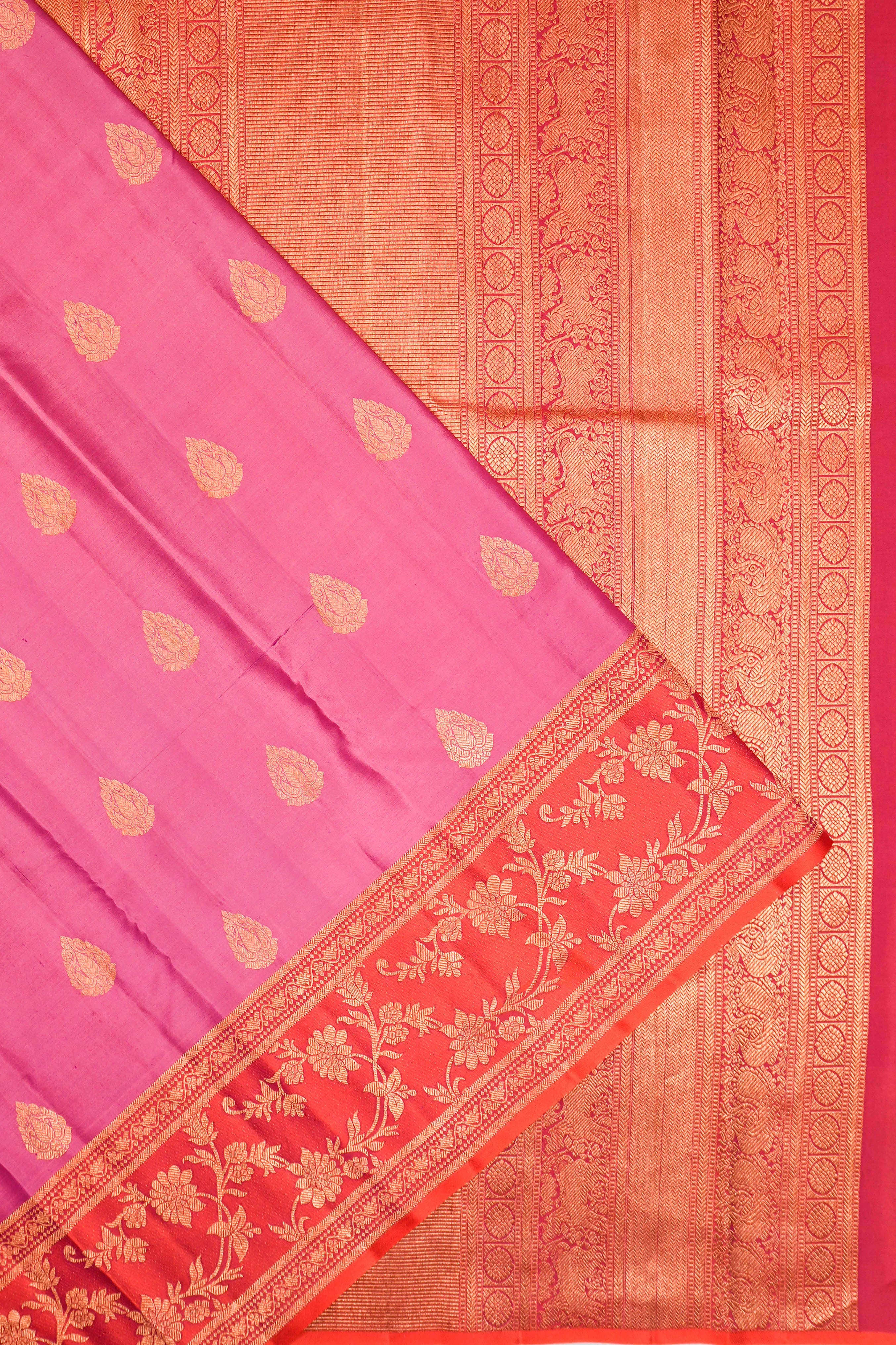 Taranga Kanchi Silk Butta Pink Saree