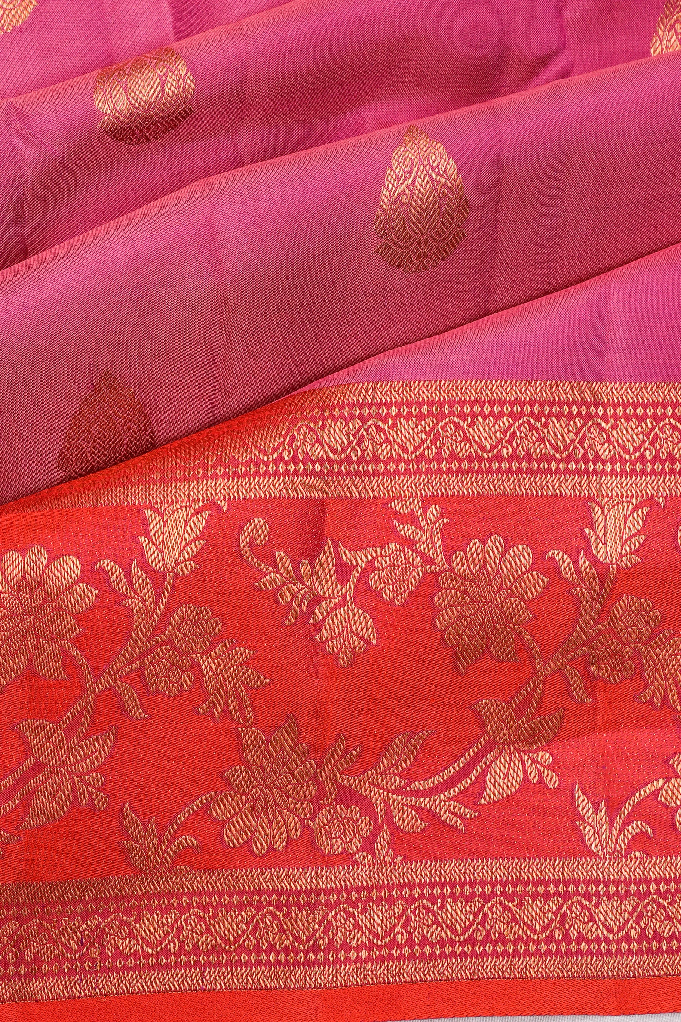 Taranga Kanchi Silk Butta Pink Saree