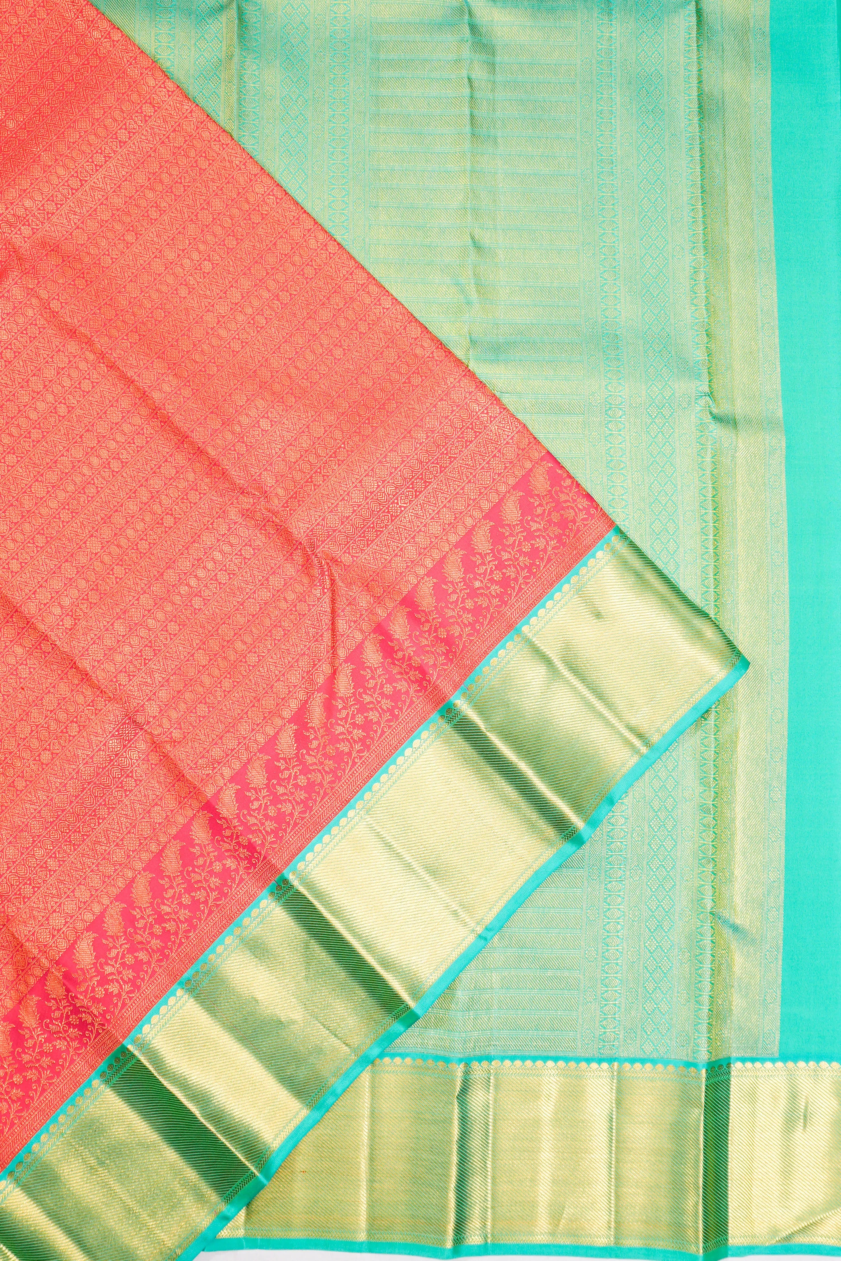 Taranga Kanchi Silk Brocade Pink Saree
