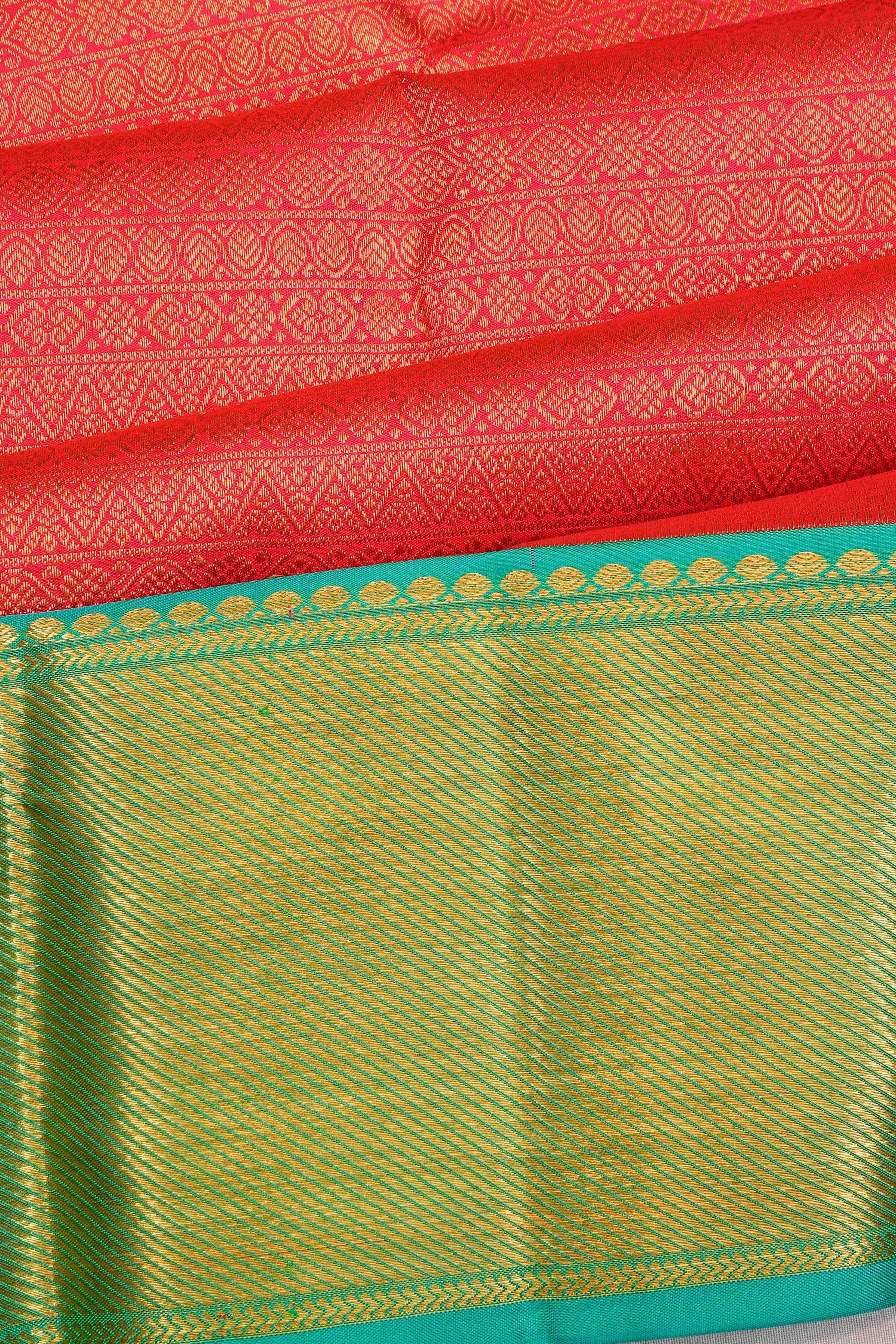 Taranga Kanchi Silk Brocade Pink Saree