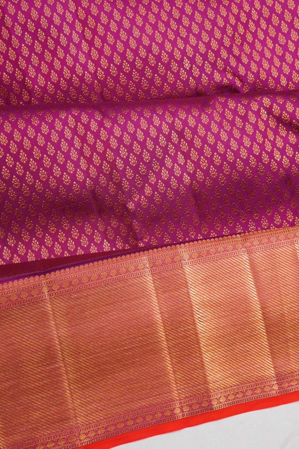 Taranga Kanchi Silk Brocade Purple Saree