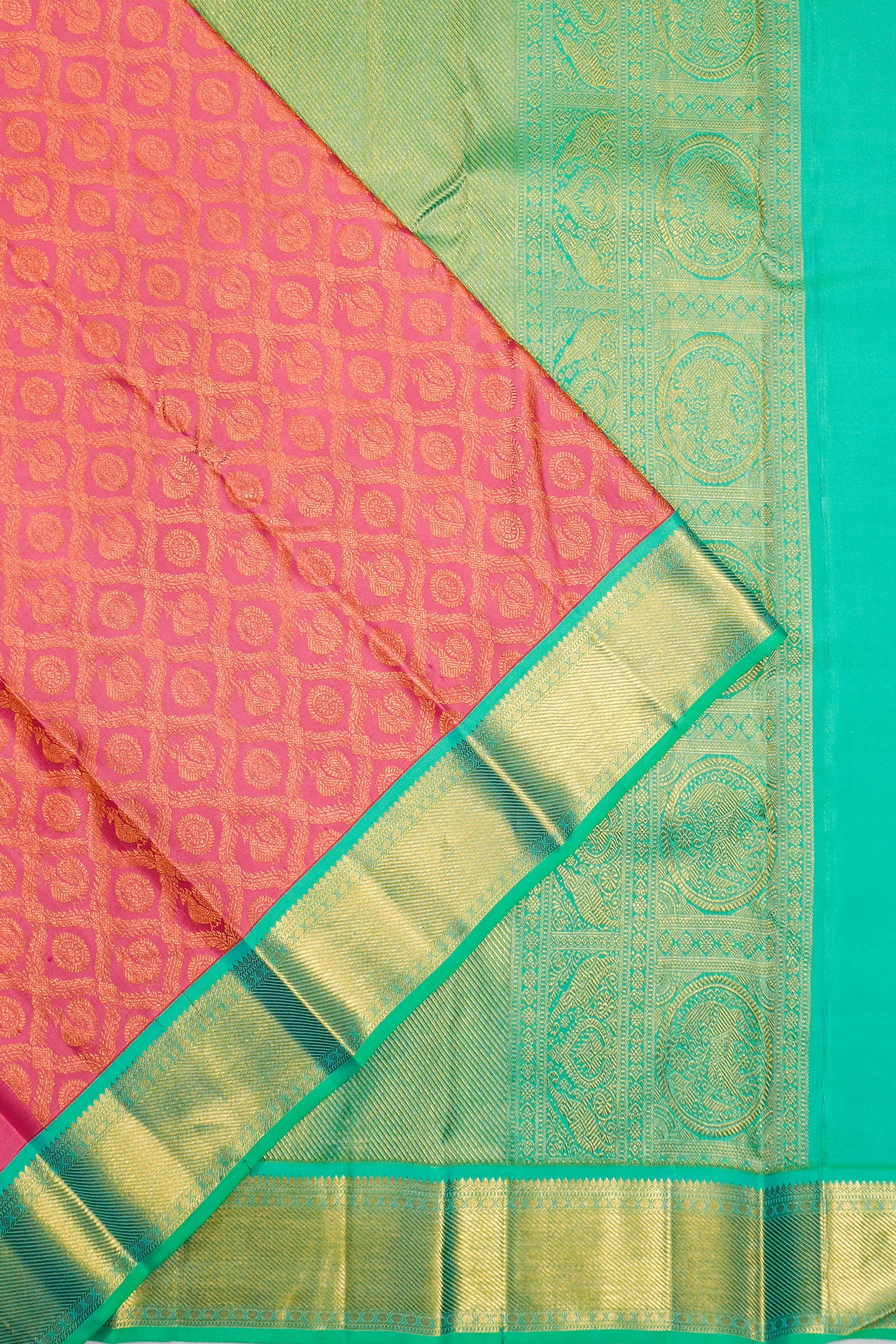Taranga Kanchi Silk Brocade Pink Saree