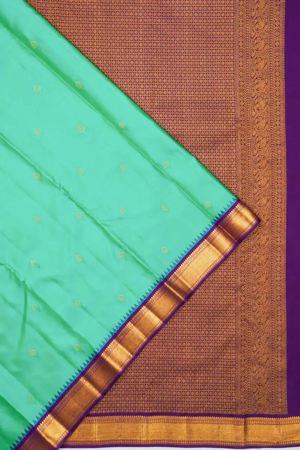 Taranga Kanchi Silk Butta Green Saree