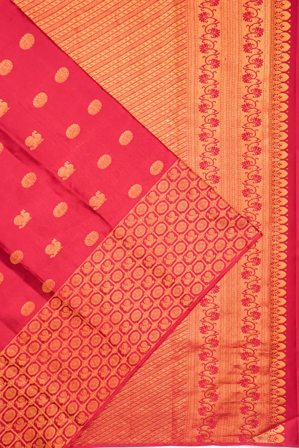 Taranga Kanchi Silk Butta Rani Pink Saree
