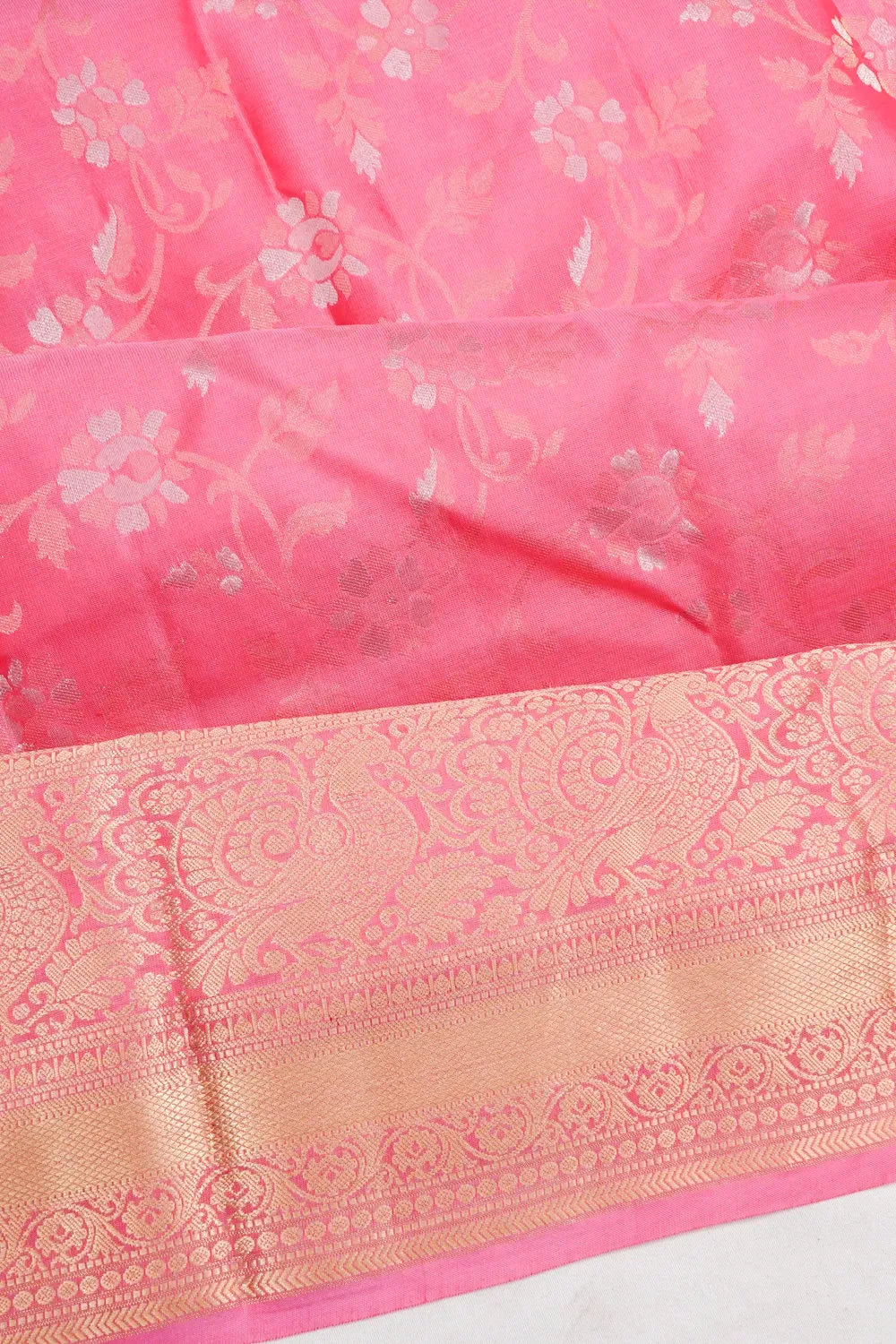 Taranga Kanchi Silk Brocade Pink Saree