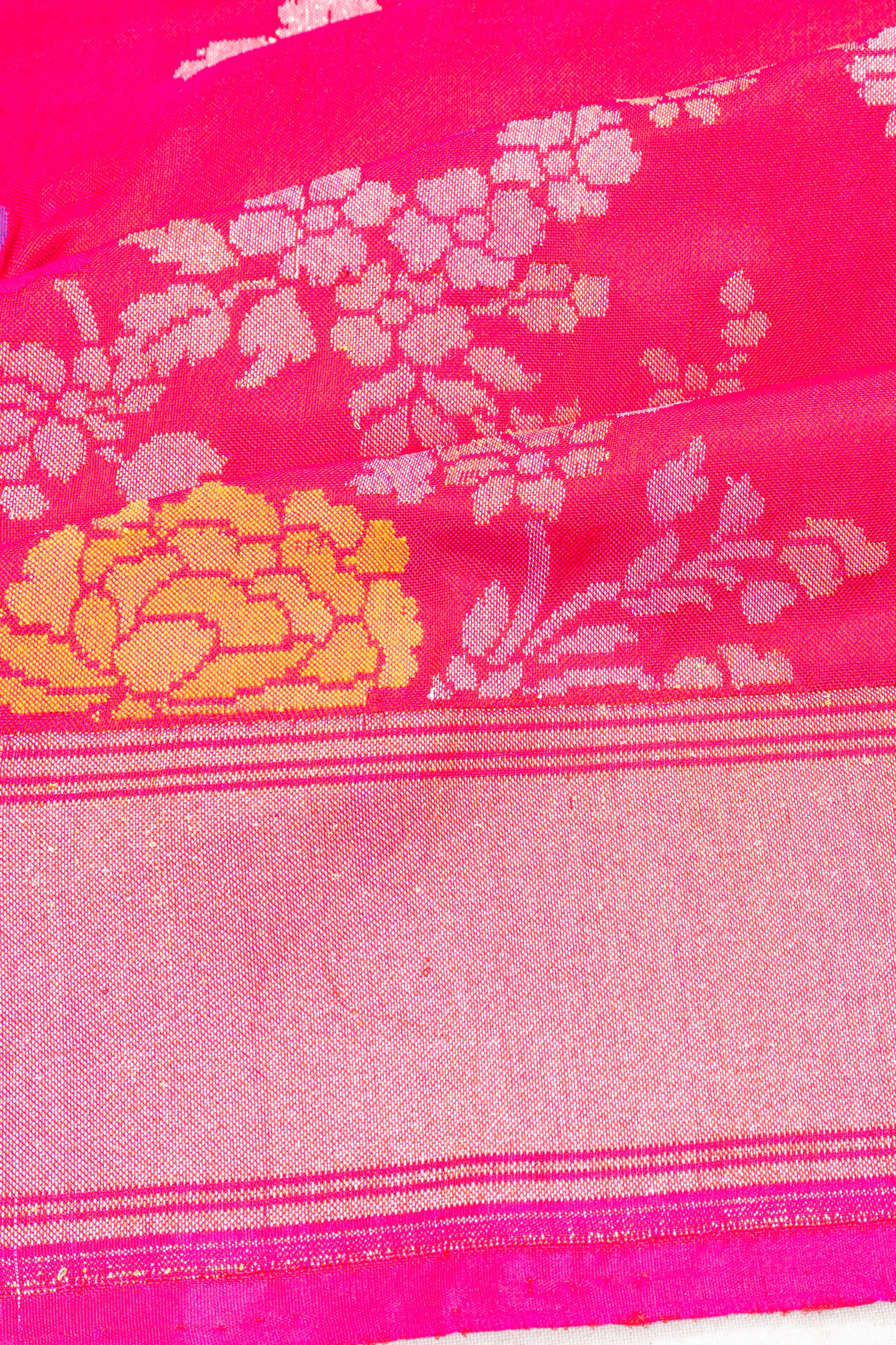 Banarasi Silk Kadwa Jaal Red Saree