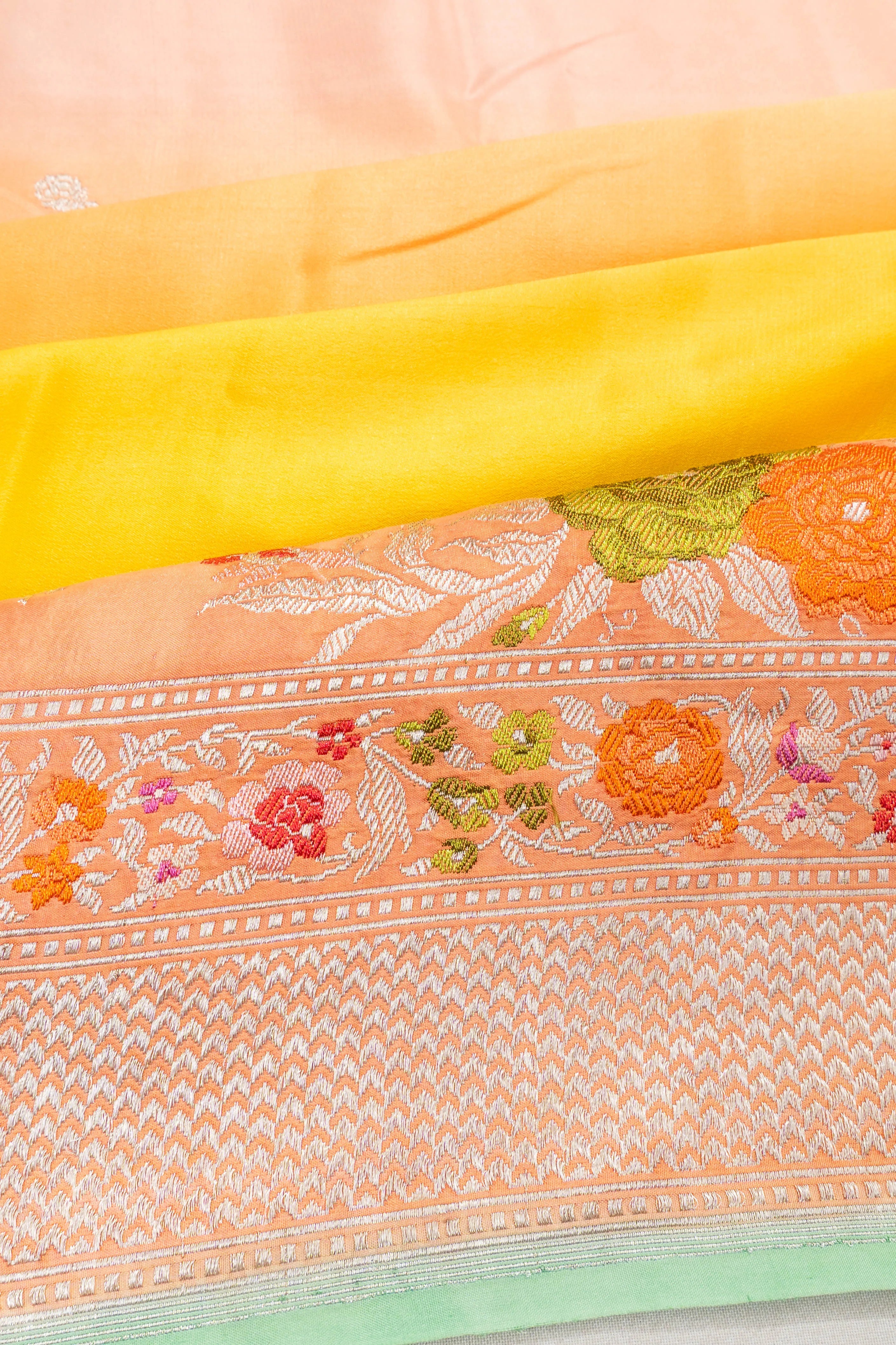 Banarasi Satin Butta Multicolour Saree