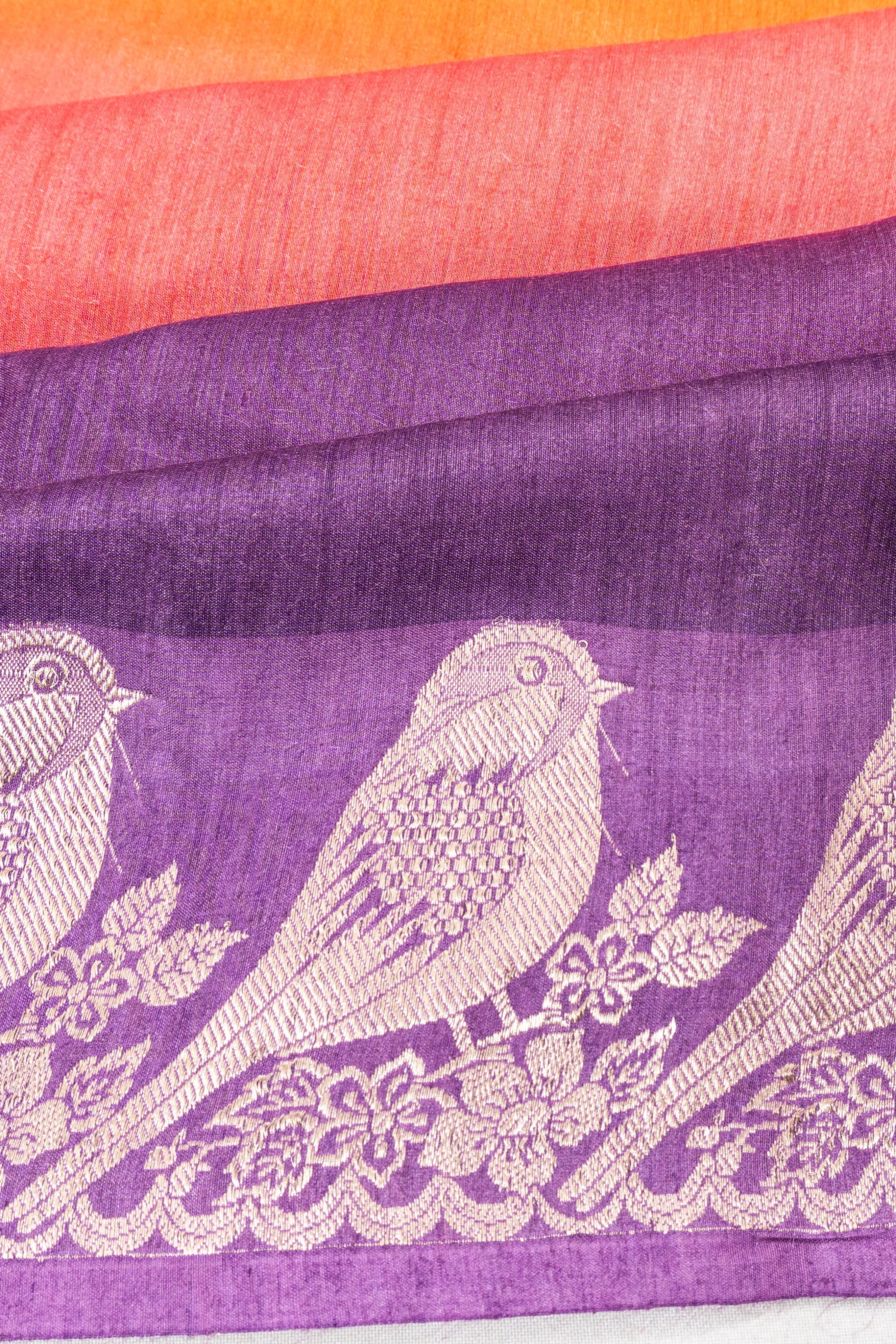 Tussar Butta Multicolour Saree