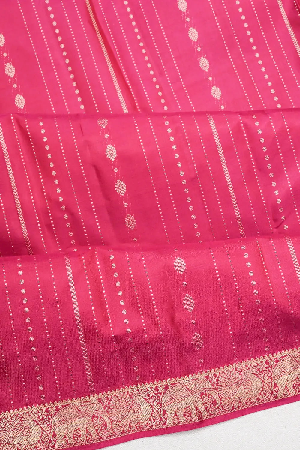 Taranga Kanchi Silk Brocade Pink Saree