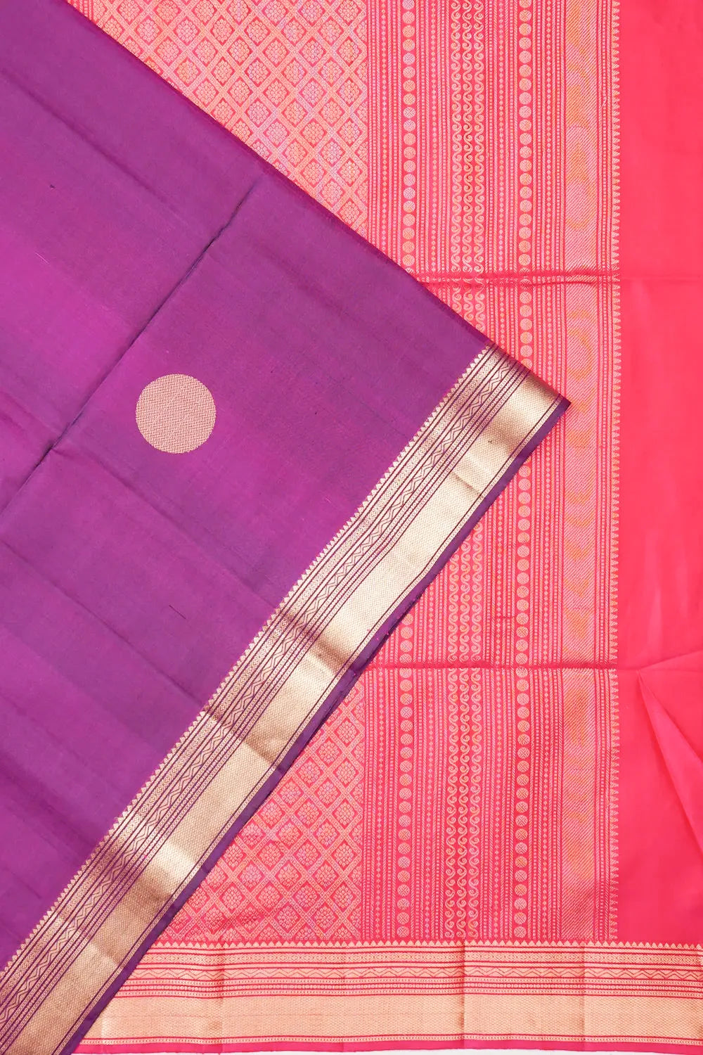 Coimbatore Soft Silk Polka Butta Violet Saree