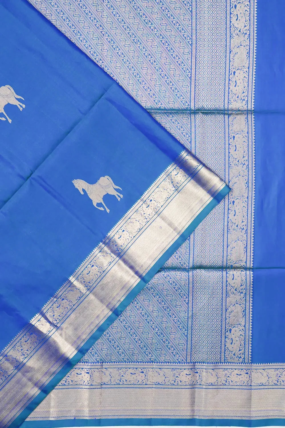 Coimbatore Soft Silk Butta Blue Saree
