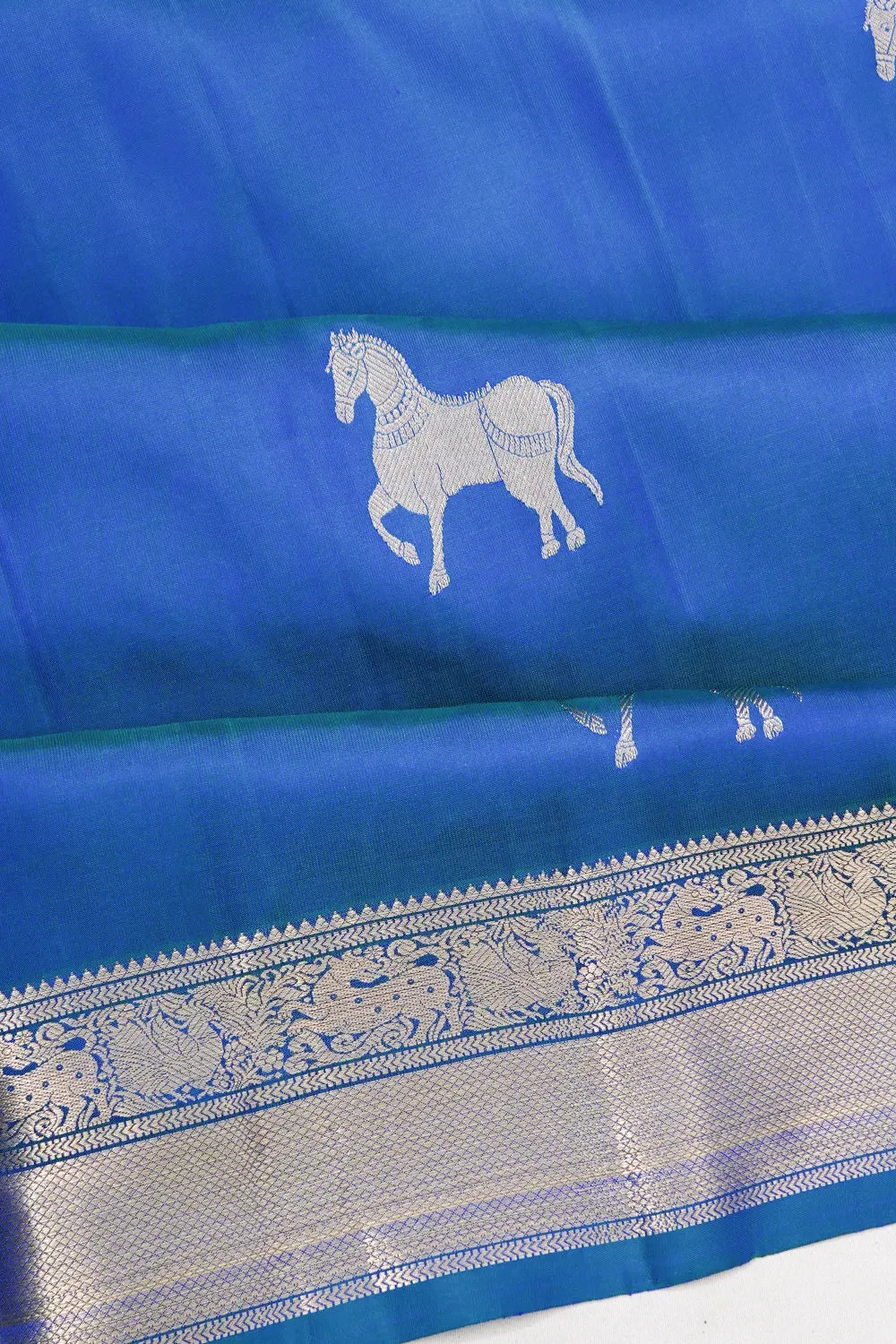 Coimbatore Soft Silk Butta Blue Saree