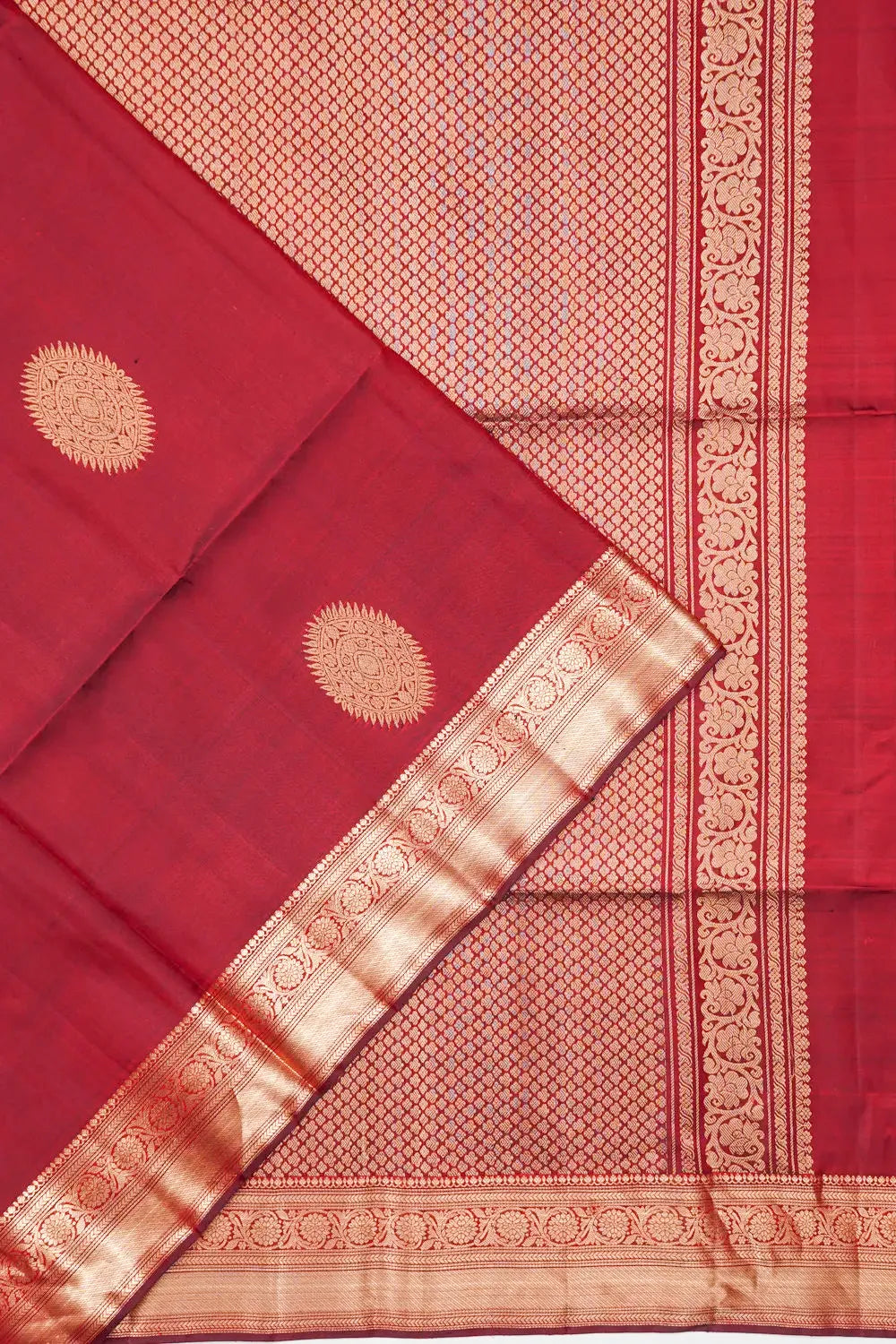 Coimbatore Soft Silk Butta Maroon Saree