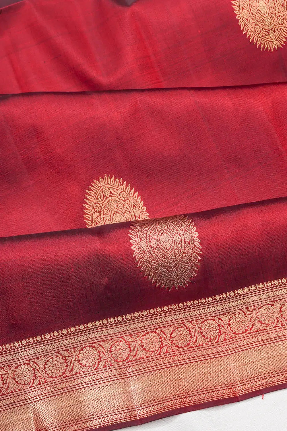 Coimbatore Soft Silk Butta Maroon Saree