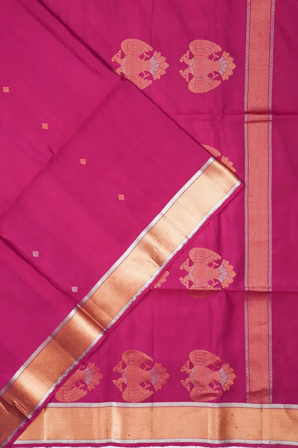 Coimbatore Soft Silk Flower Butta Red Saree