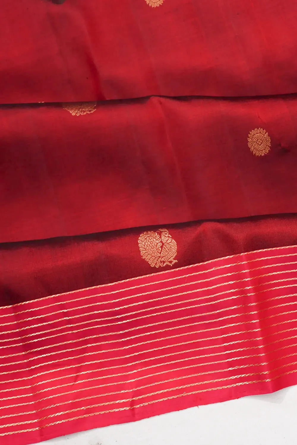 Coimbatore Soft Silk Butta Maroon Saree