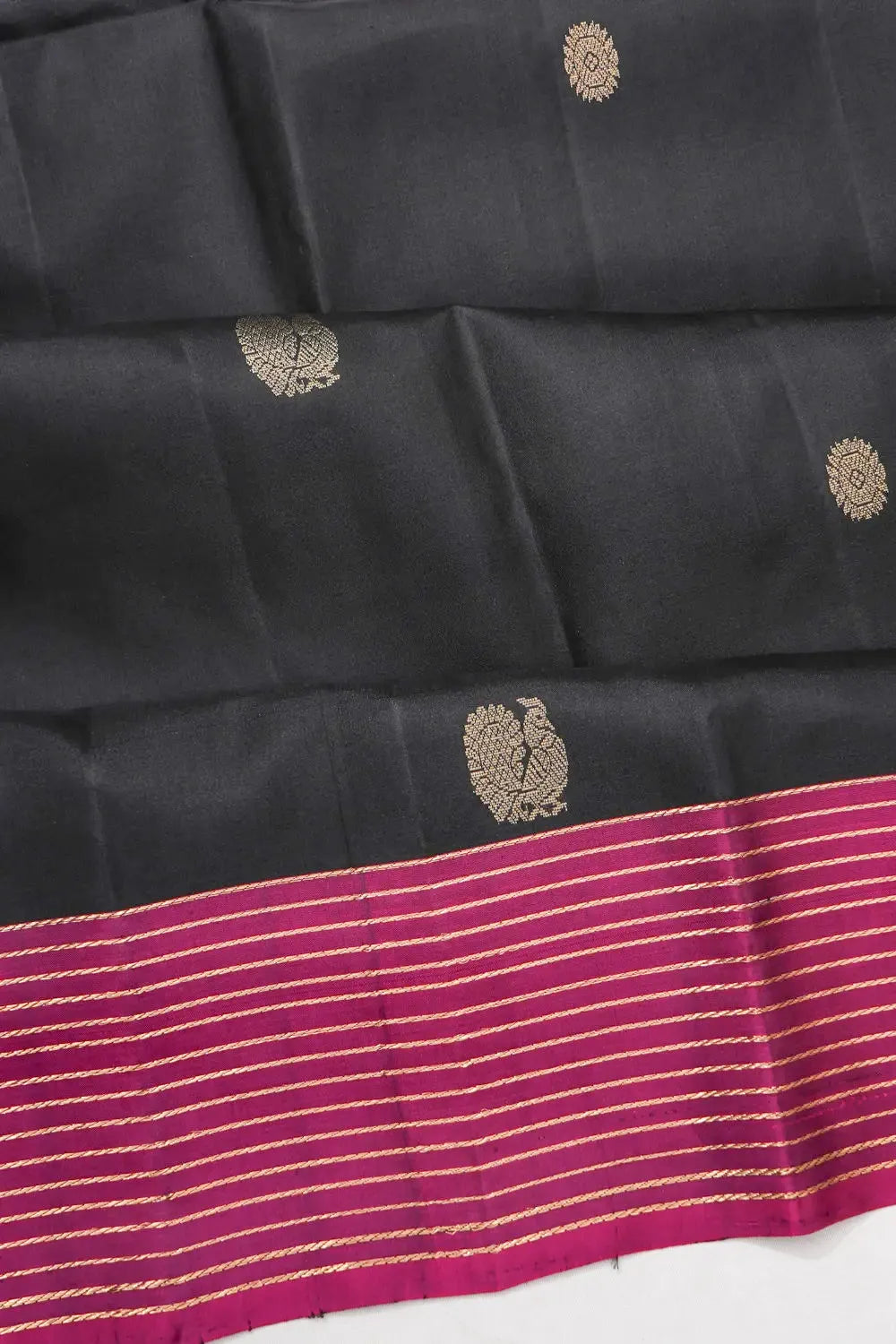 Coimbatore Soft Silk Butta Black Saree