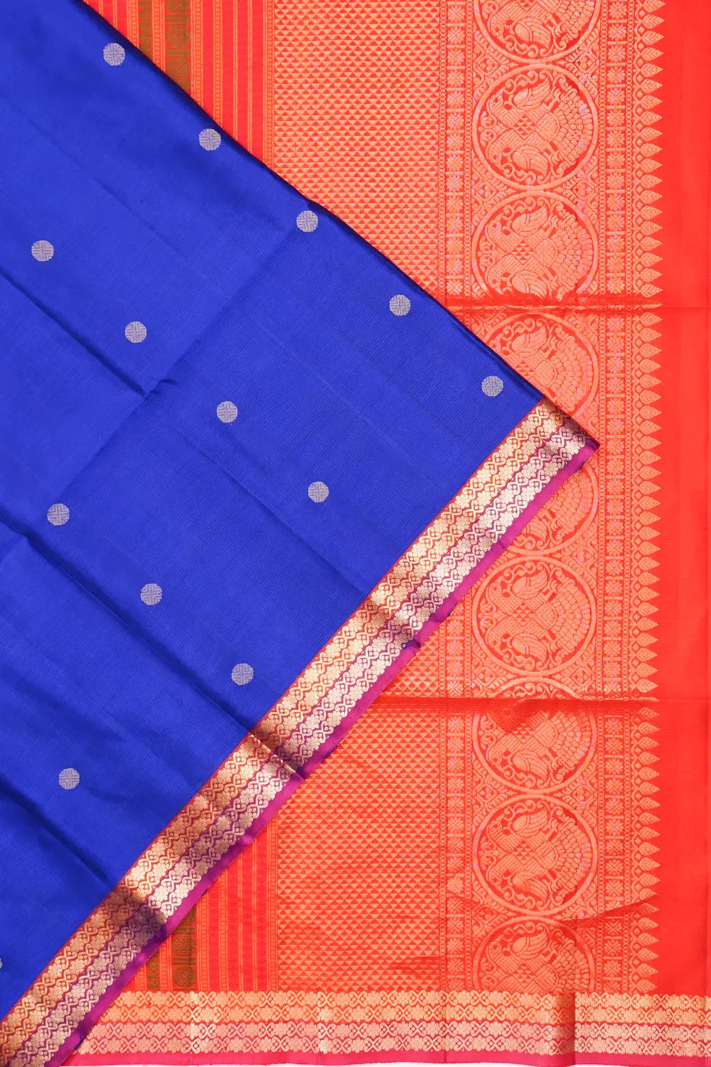 Coimbatore Soft Silk Butta Royal Blue Saree