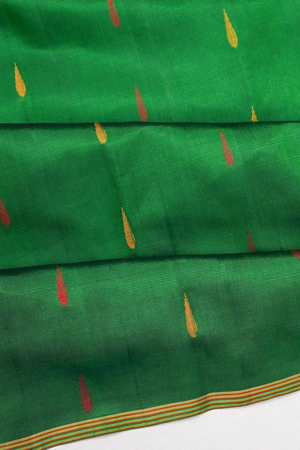 Coimbatore Soft Silk Butta Bottle Green Saree