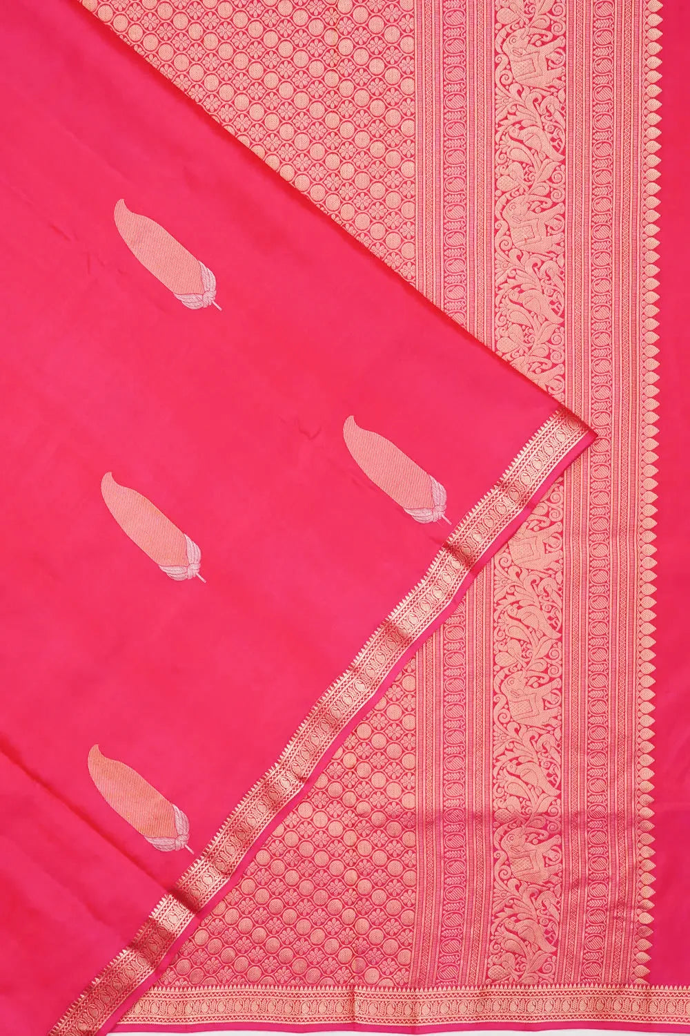 Coimbatore Soft Silk Butta Magenta Saree