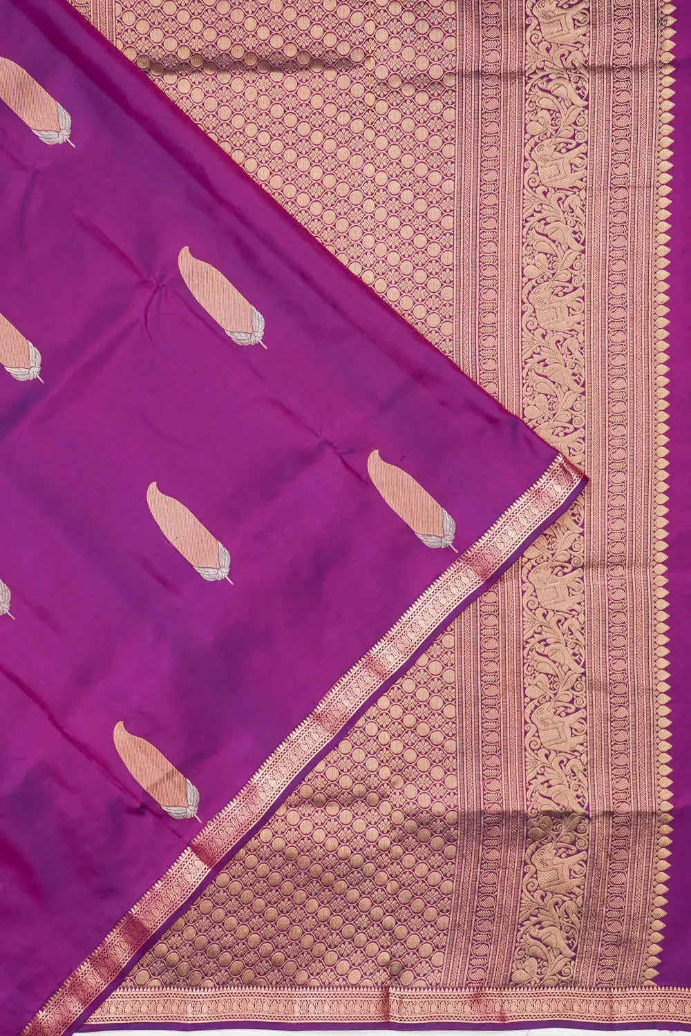 Coimbatore Soft Silk Butta Violet Saree