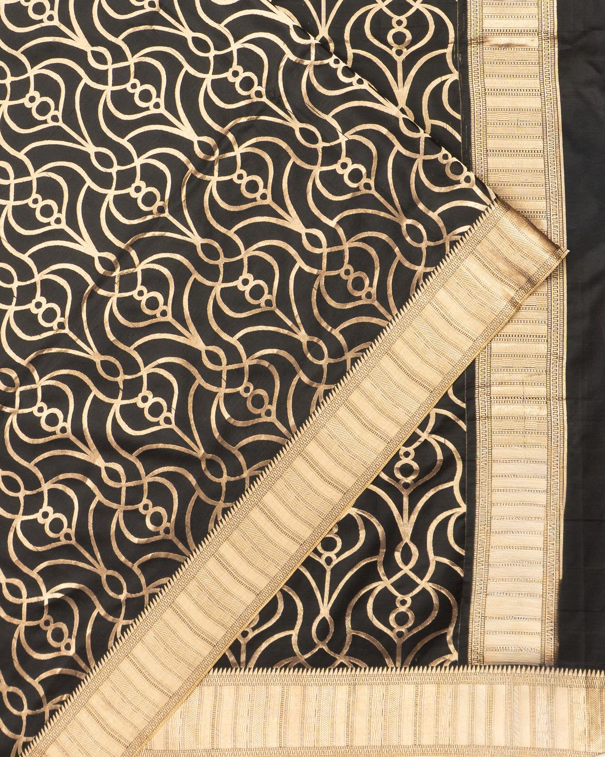 Coimbatore Soft Silk Brocade Black Saree