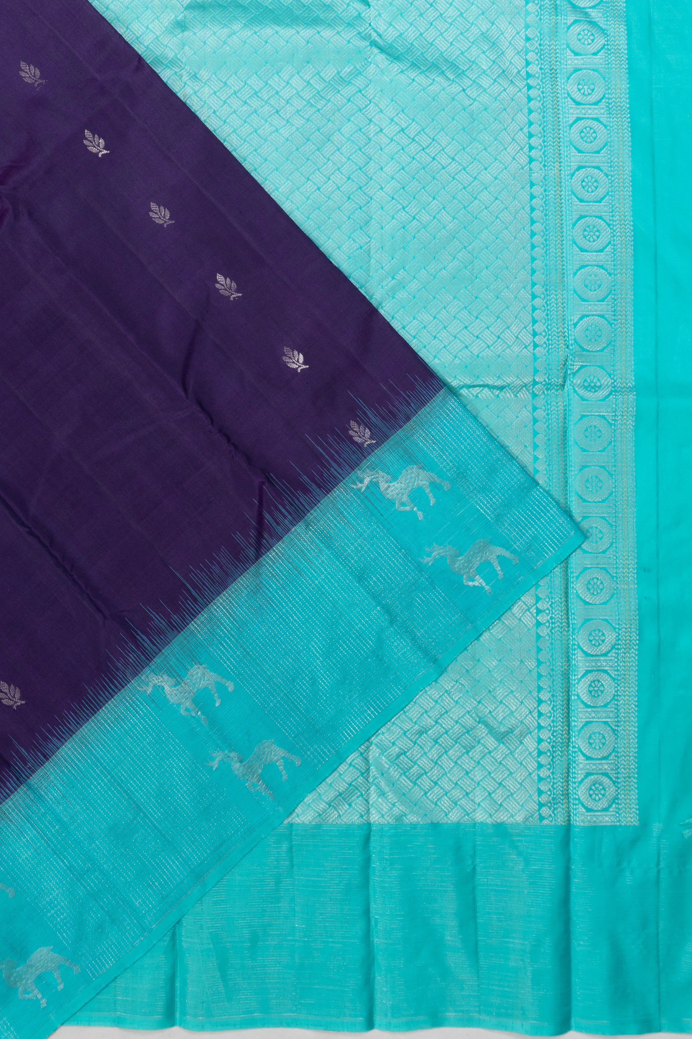 Taranga Kanchi Silk Butta Dark Blue saree