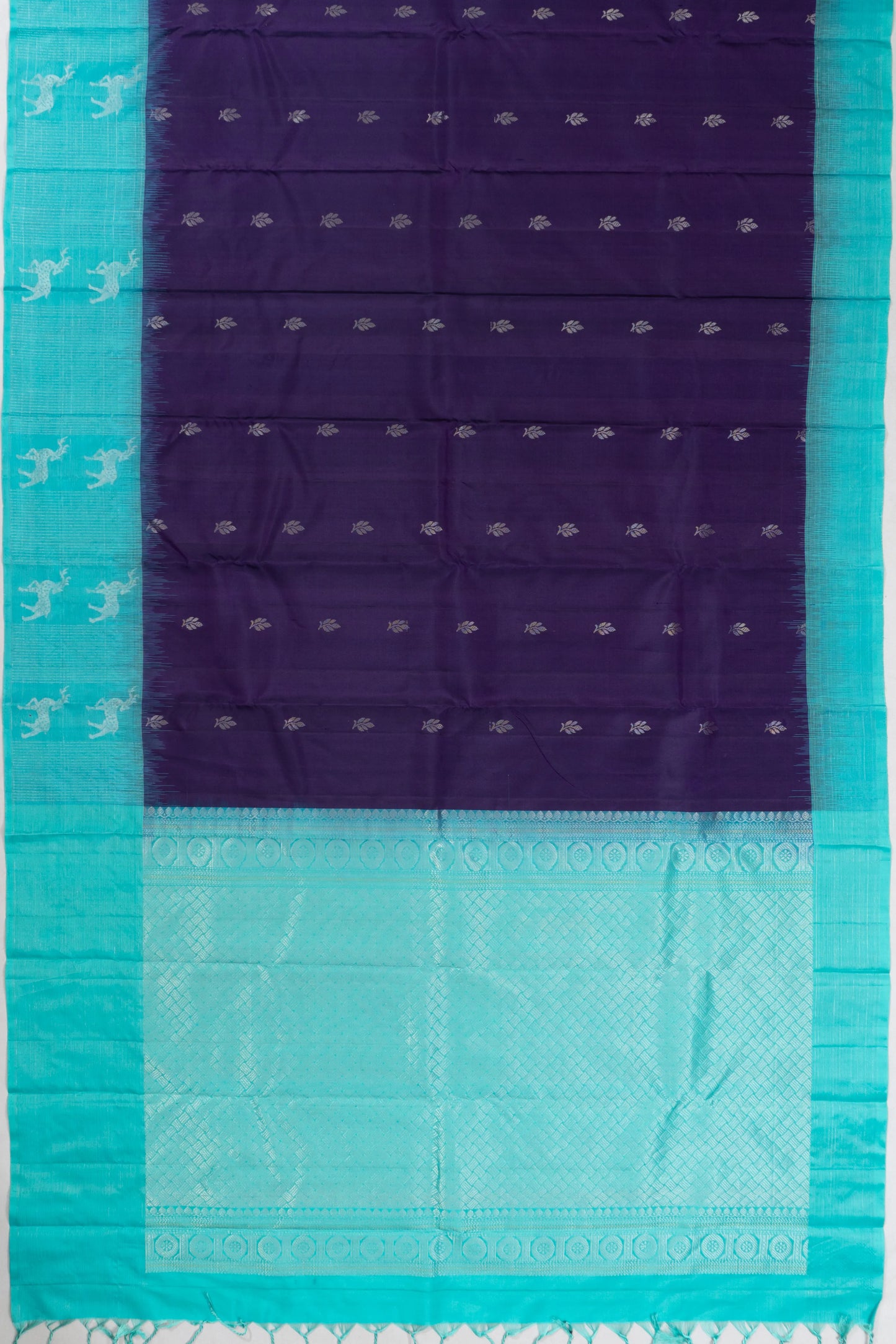 Taranga Kanchi Silk Butta Dark Blue saree